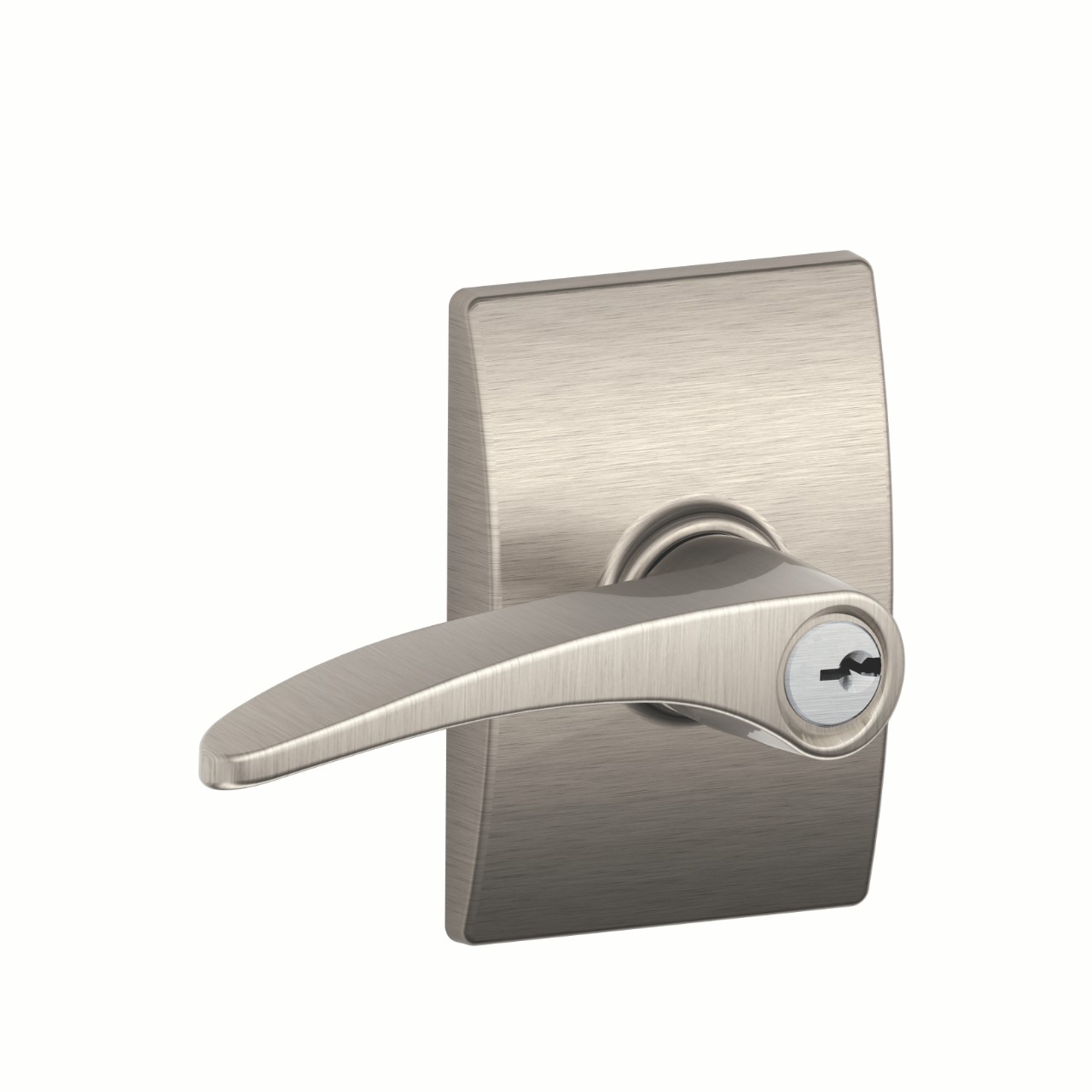 Manhattan Lever Keyed Entry Lock with Century Trim