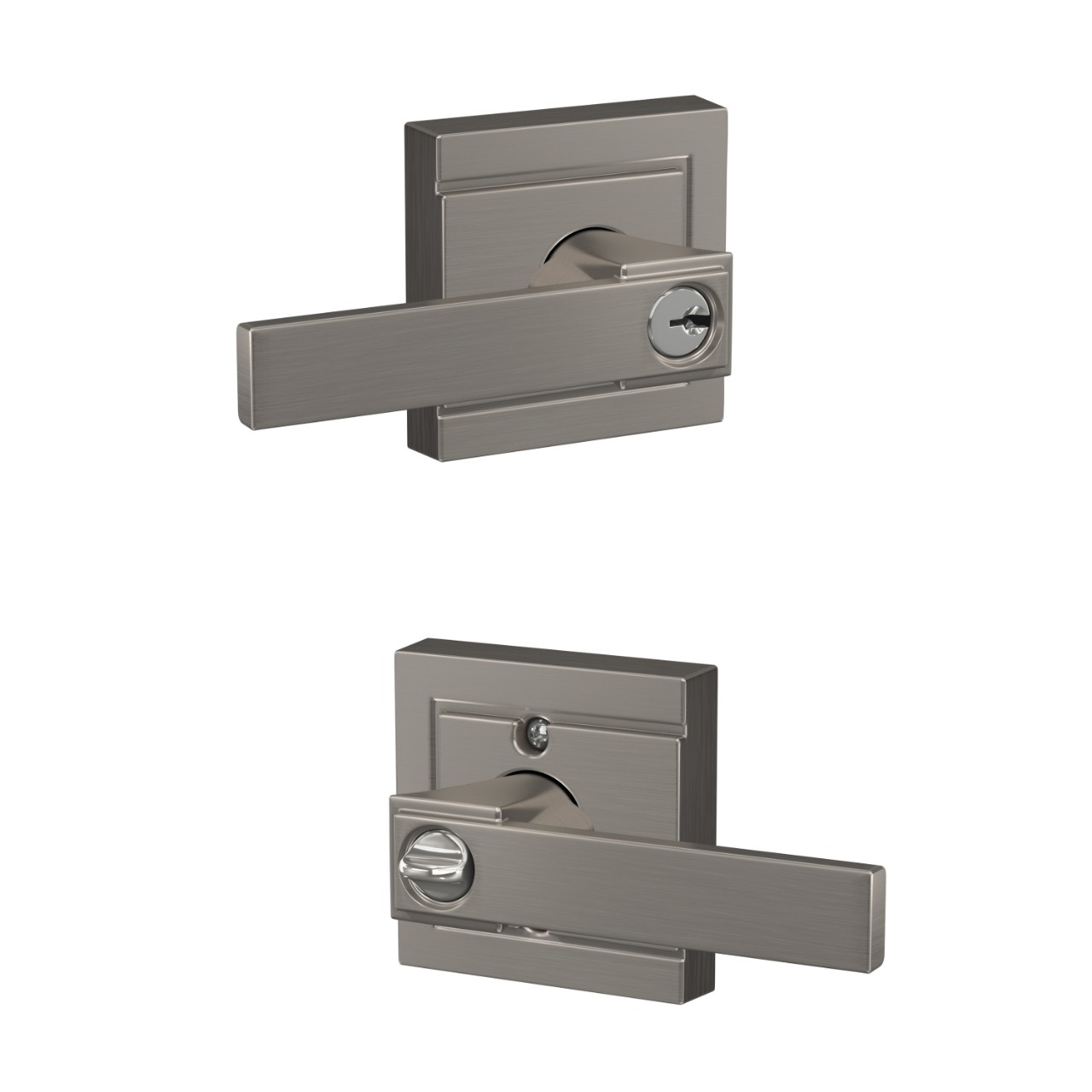 Northbrook Lever Keyed Entry Lock with Upland Trim