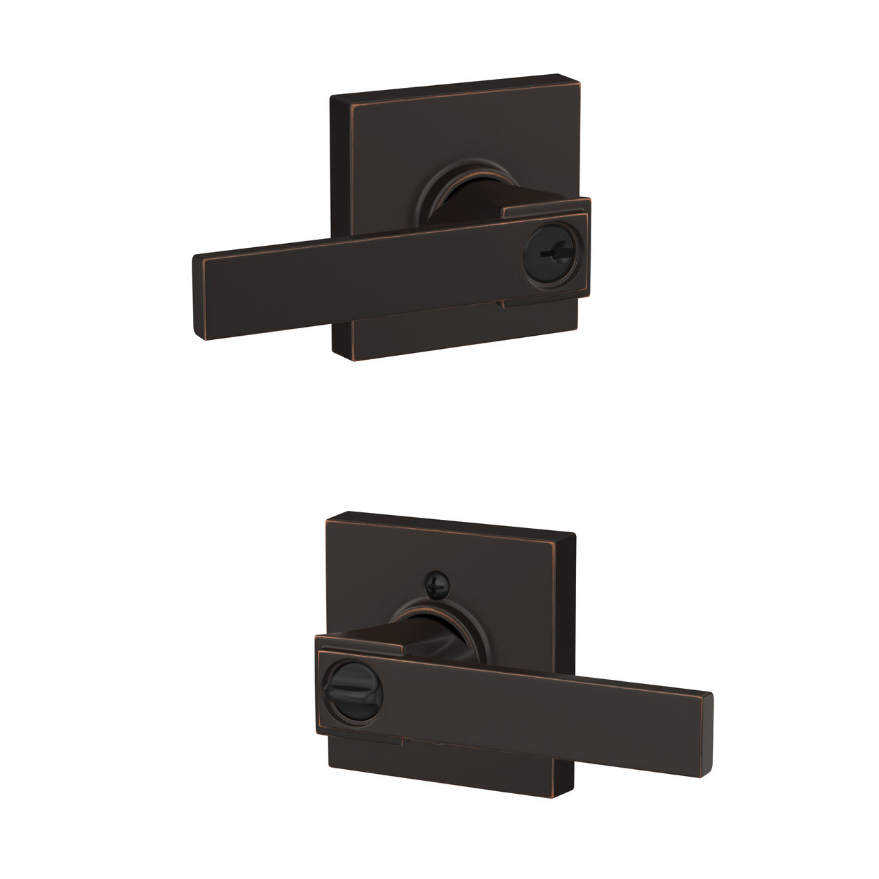 Northbrook Lever Keyed Entry Lock with Collins Trim