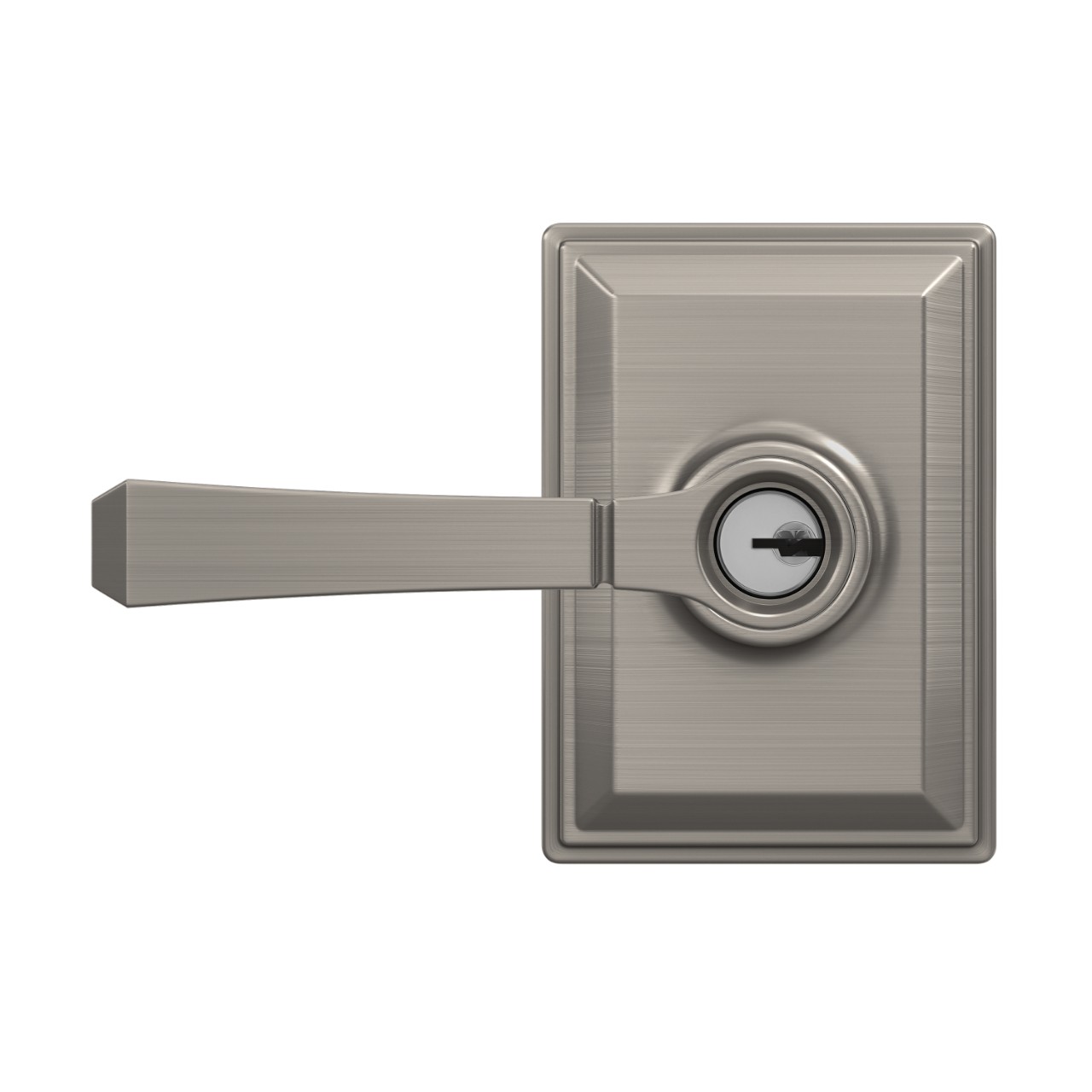 Rivington Lever with Grandville Trim Keyed Entry Lock