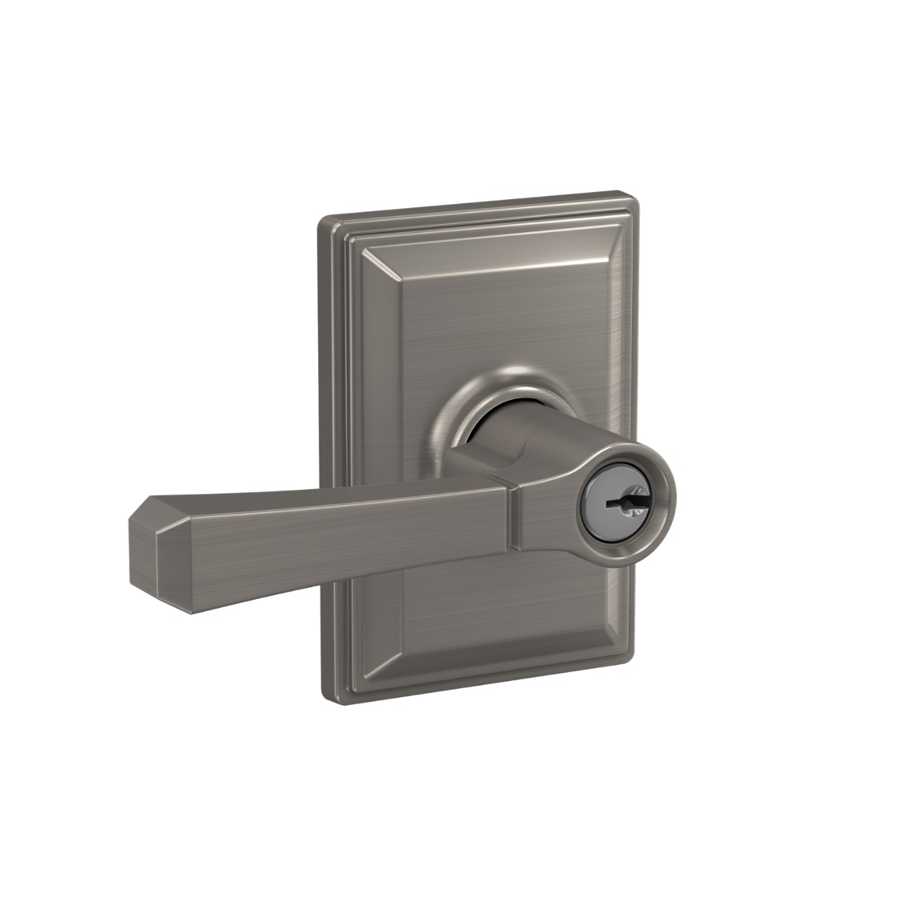 Rivington Lever with Grandville Trim Keyed Entry Lock