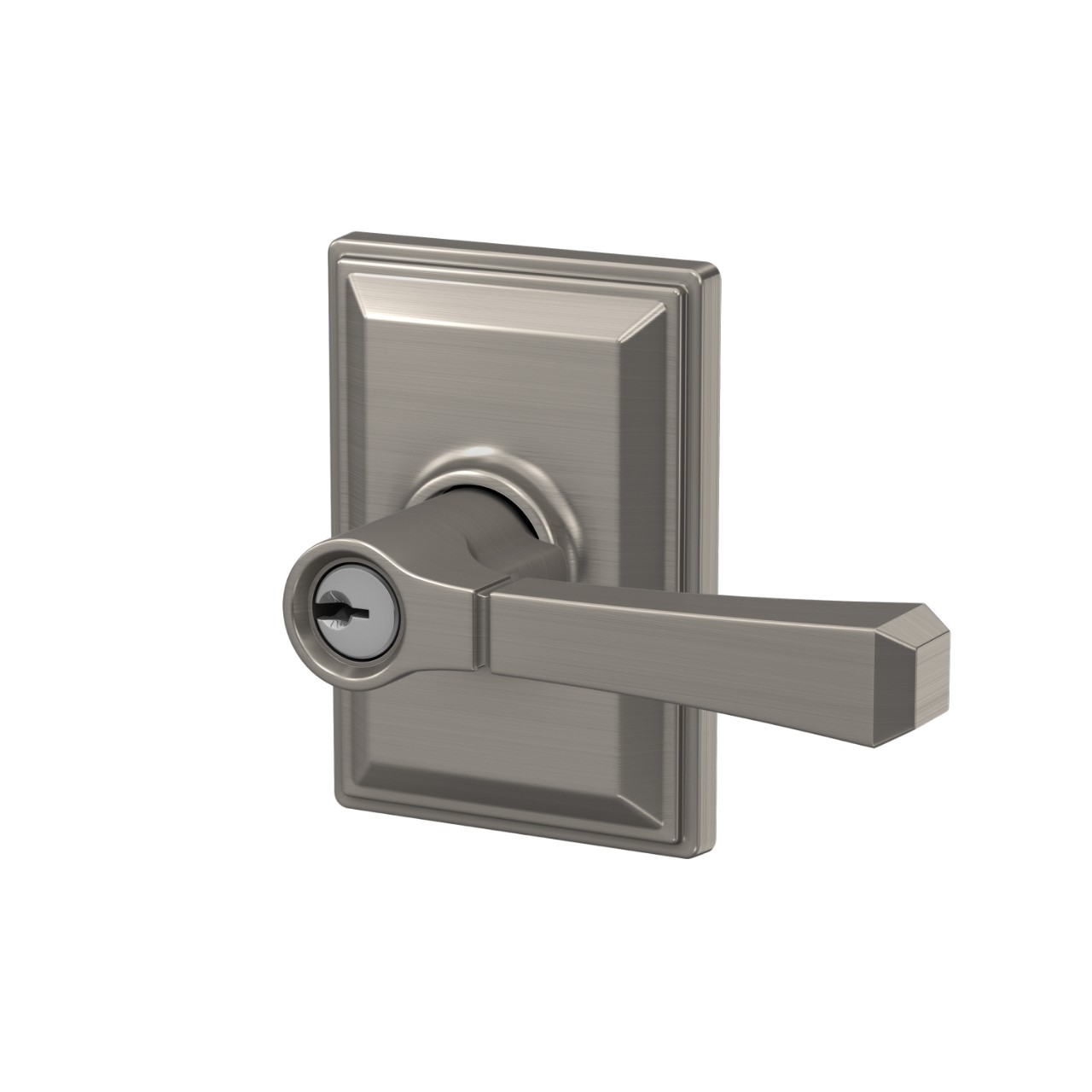 Rivington Lever with Grandville Trim Keyed Entry Lock