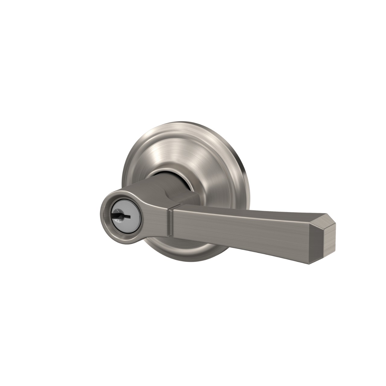Rivington Lever with Georgian Trim Keyed Entry Lock