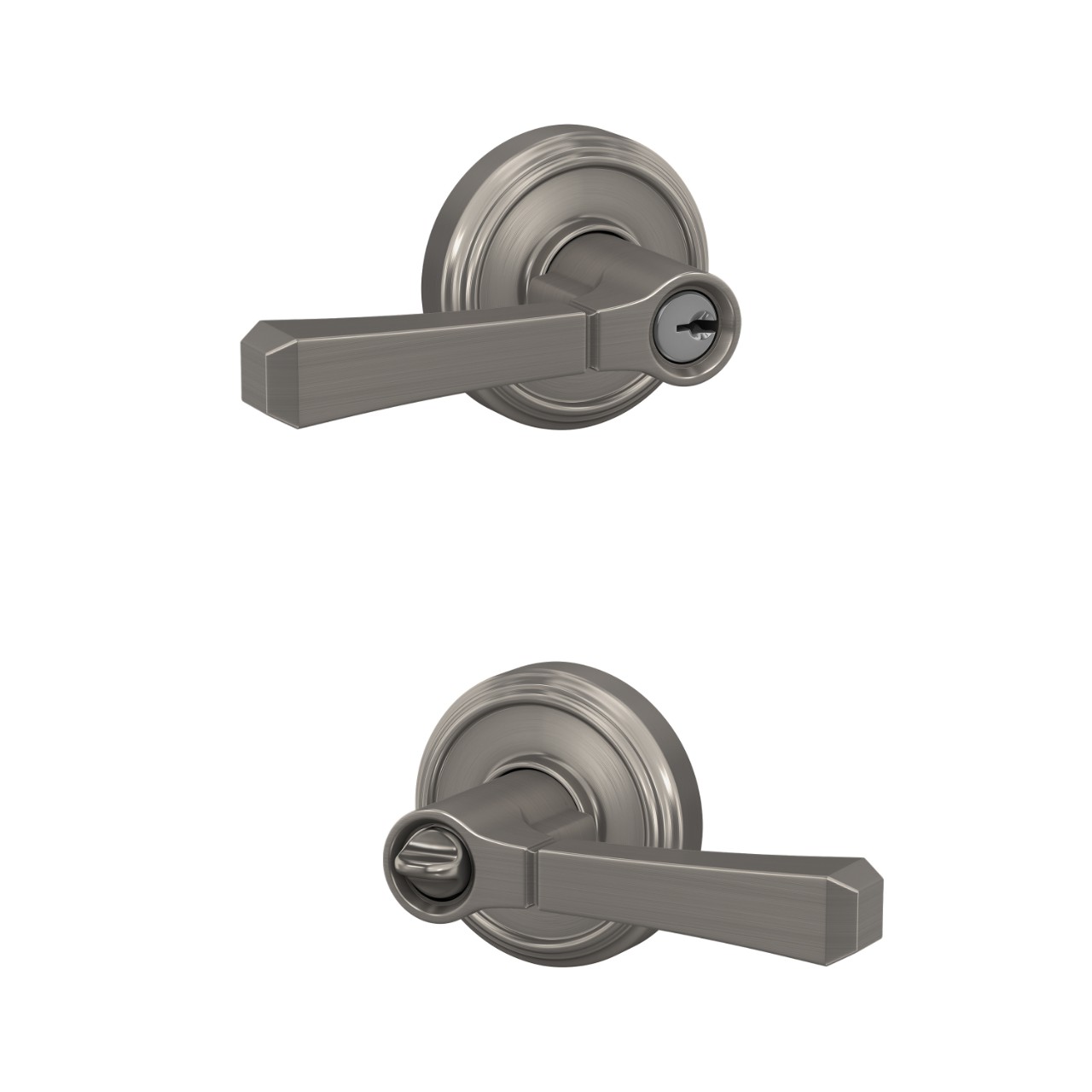 Rivington Lever Keyed Entry Lock with Indy Trim