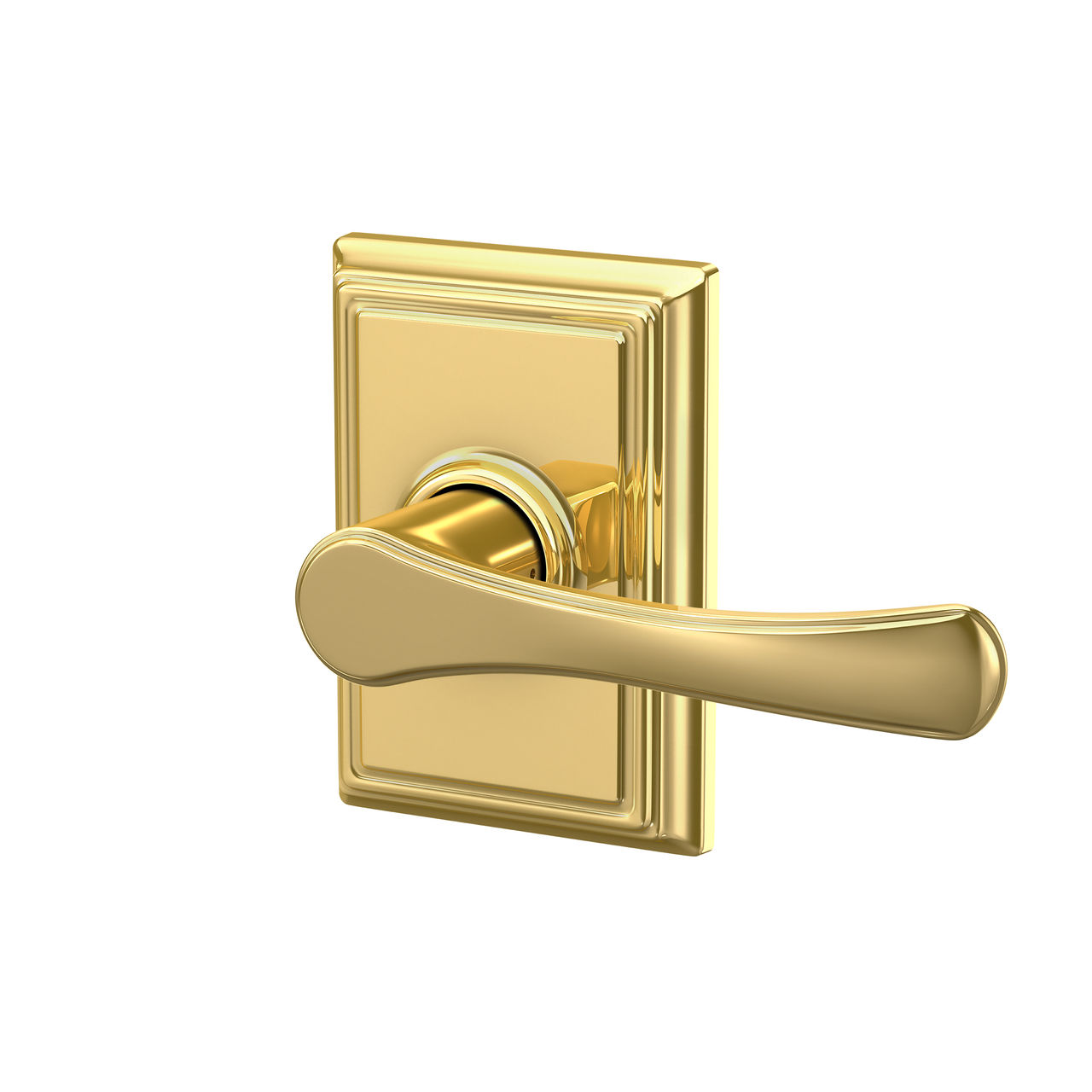 Avila Lever Hall & Closet Lock with Addison Trim