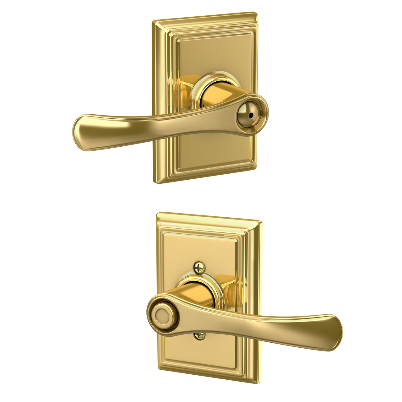 Avila Lever Bed & Bath Lock with Addison Trim