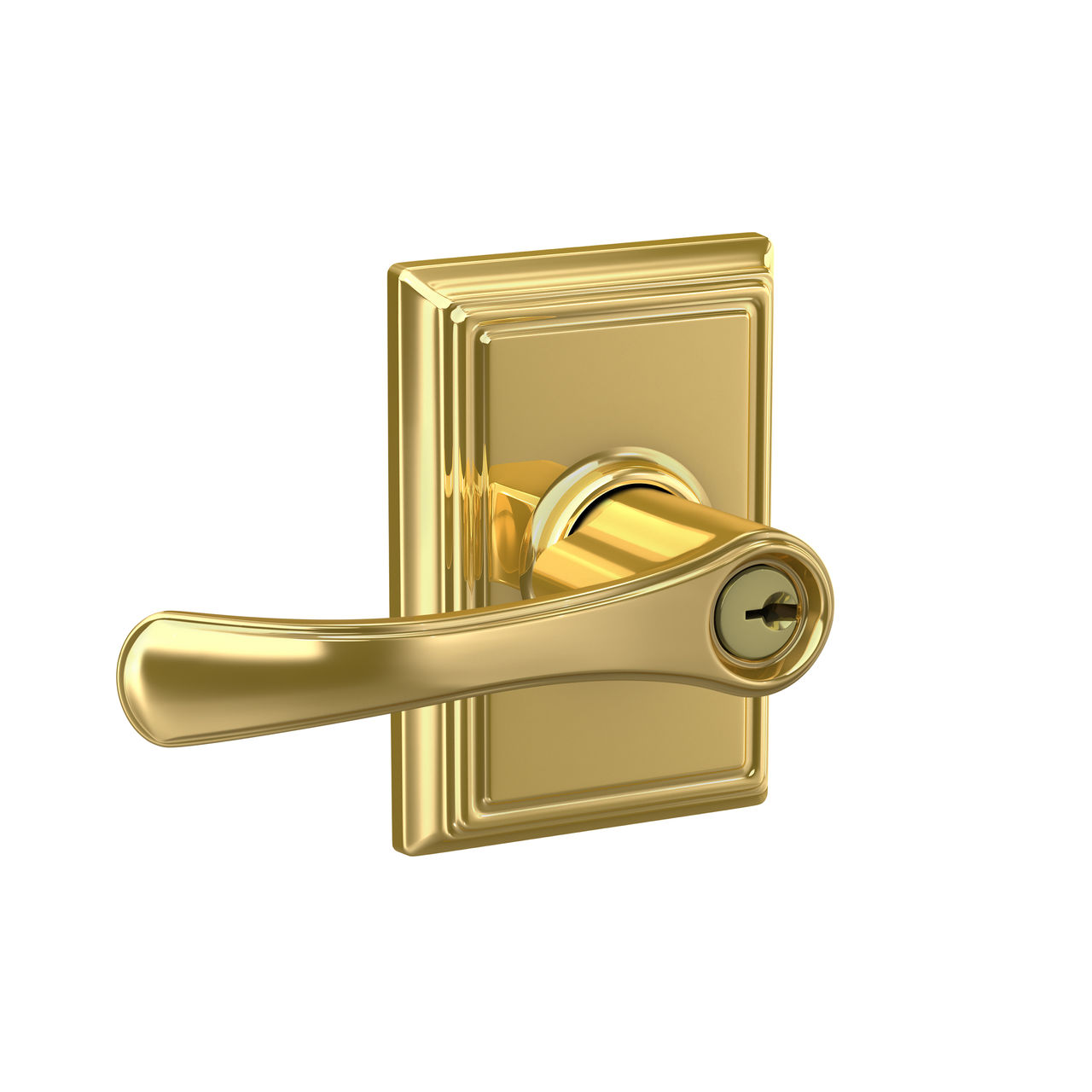 Avila Lever Keyed Entry Lock with Addison Trim