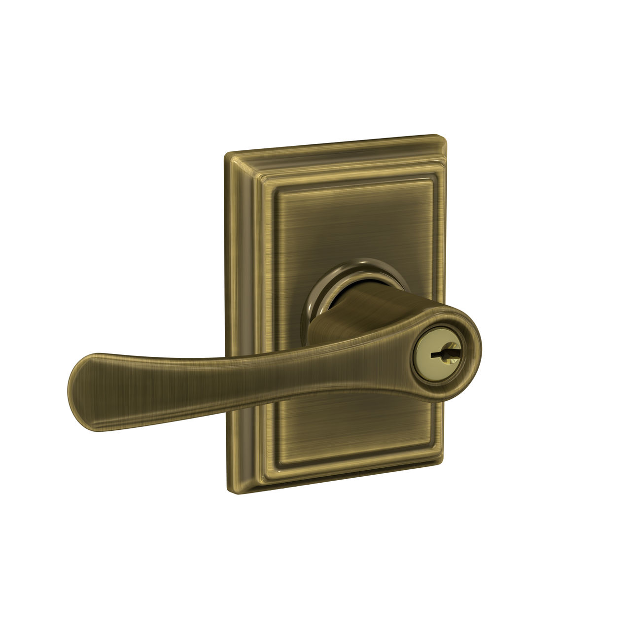 Avila Lever Keyed Entry Lock with Addison Trim