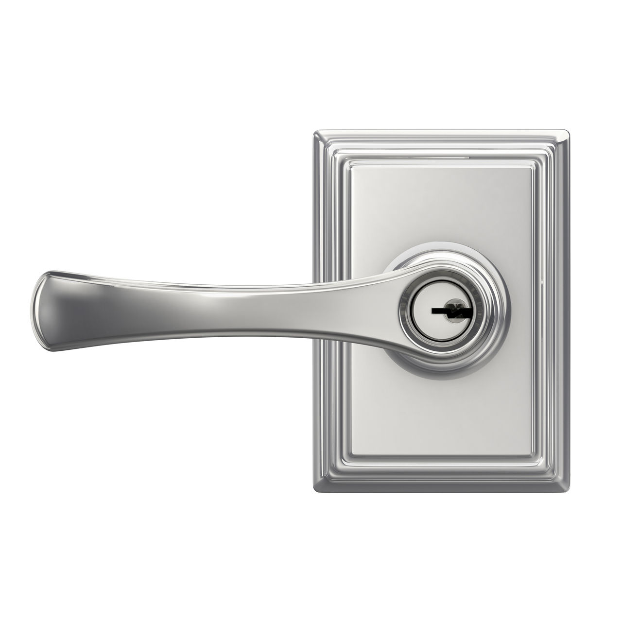Avila Lever Keyed Entry Lock with Addison Trim