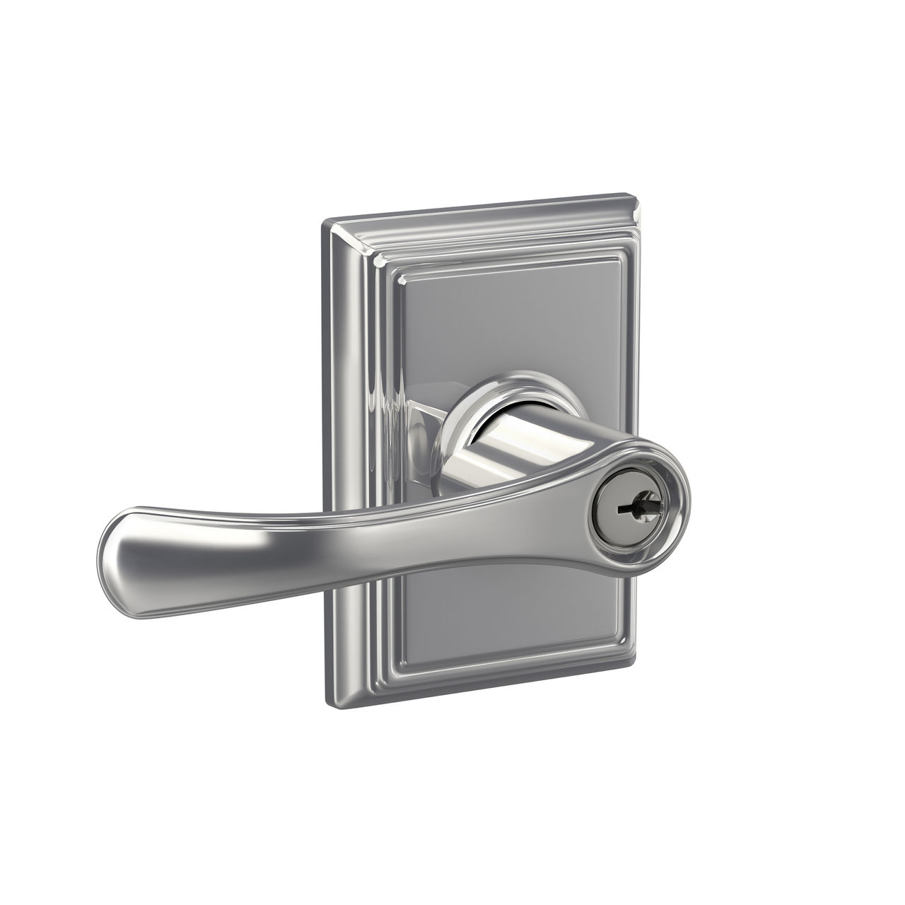 Avila Lever Keyed Entry Lock with Addison Trim