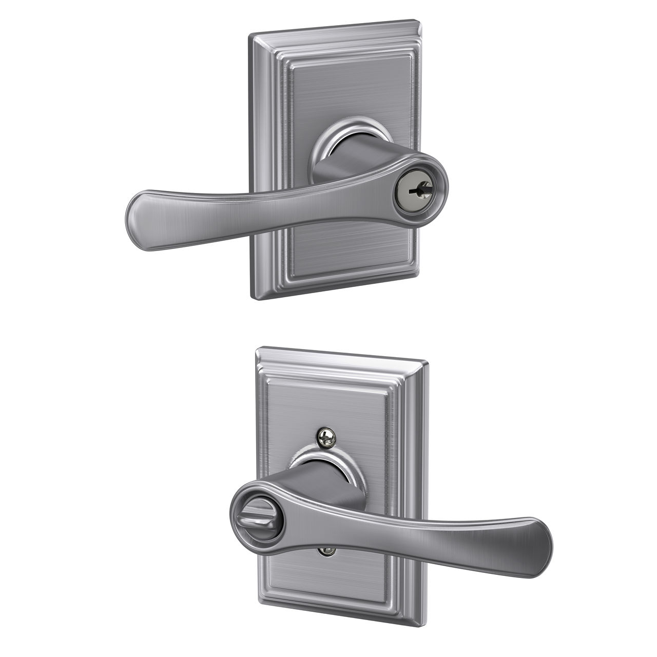 Avila Lever Keyed Entry Lock with Addison Trim