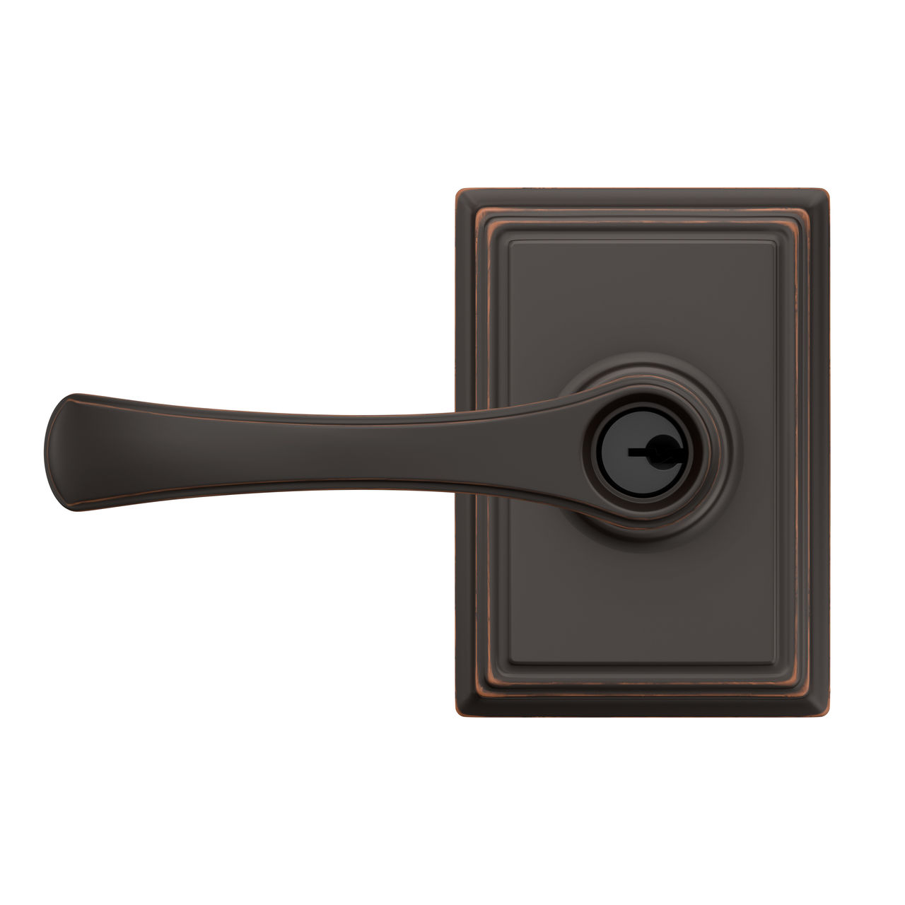 Avila Lever Keyed Entry Lock with Addison Trim