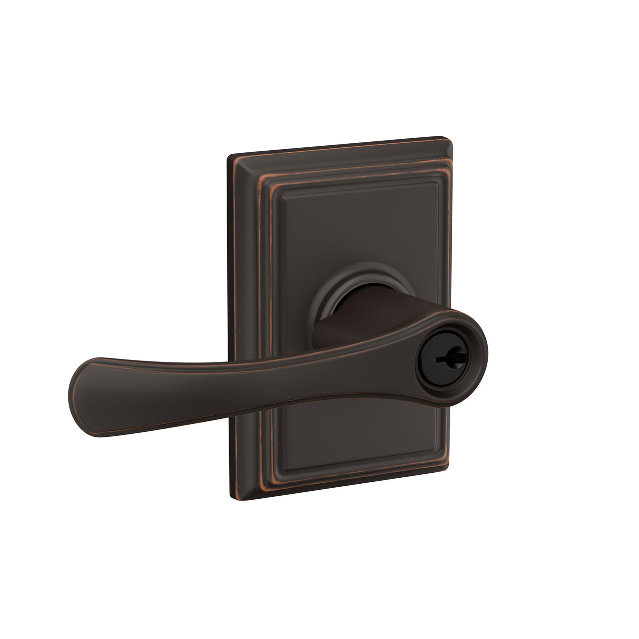 Avila Lever Keyed Entry Lock with Addison Trim