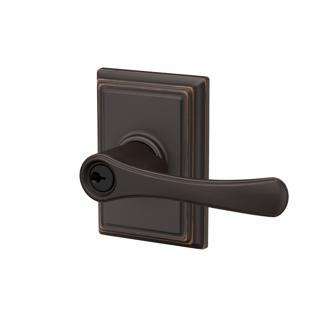 Avila Lever Keyed Entry Lock with Addison Trim