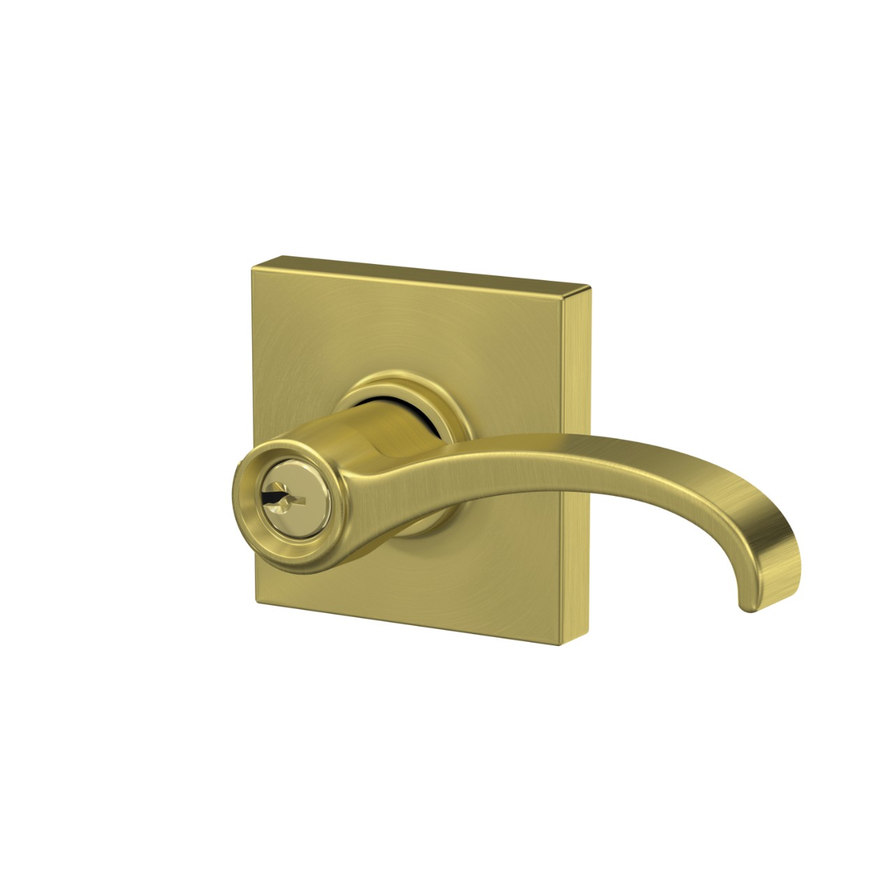 Whitney Lever Keyed Entry Lock with Collins Trim