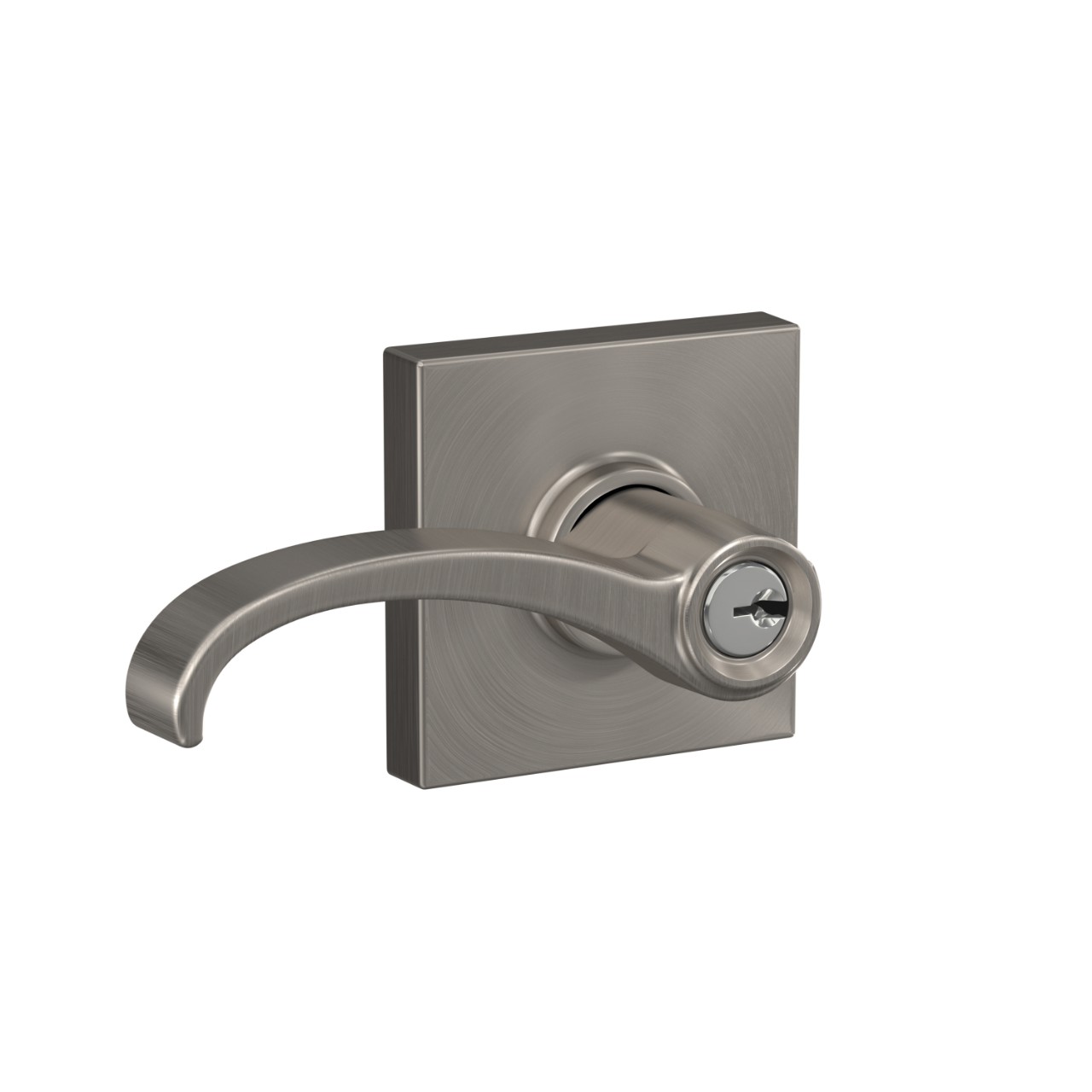 Whitney Lever Keyed Entry Lock with Collins Trim