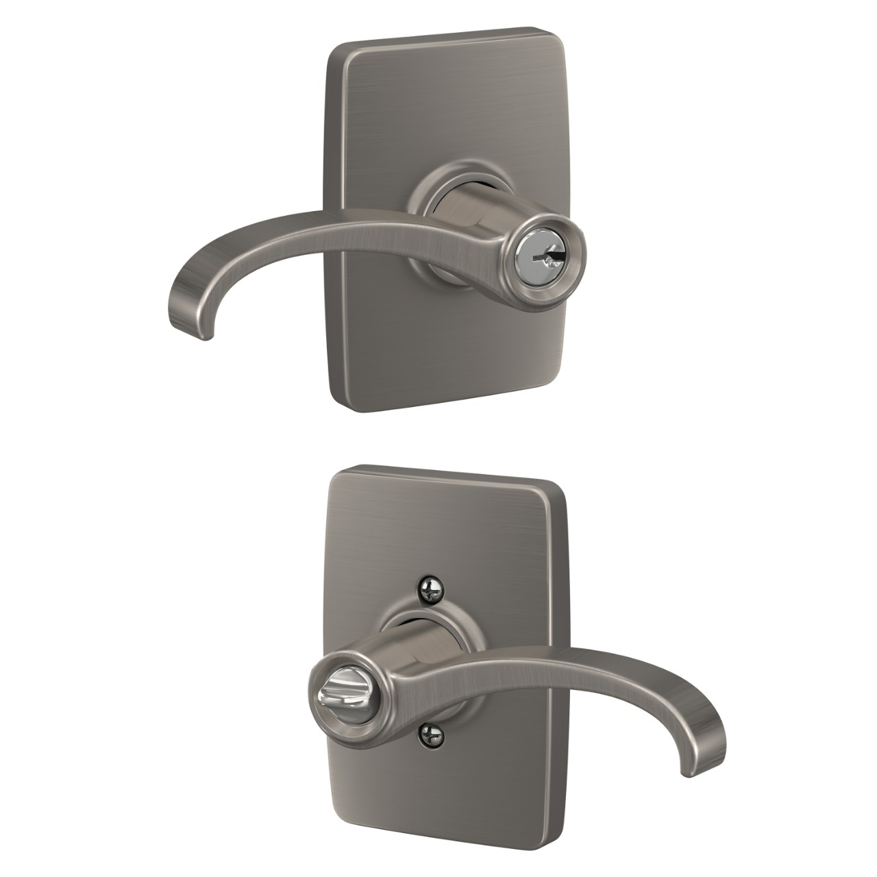 Whitney Lever Keyed Entry Lock with Greene Trim