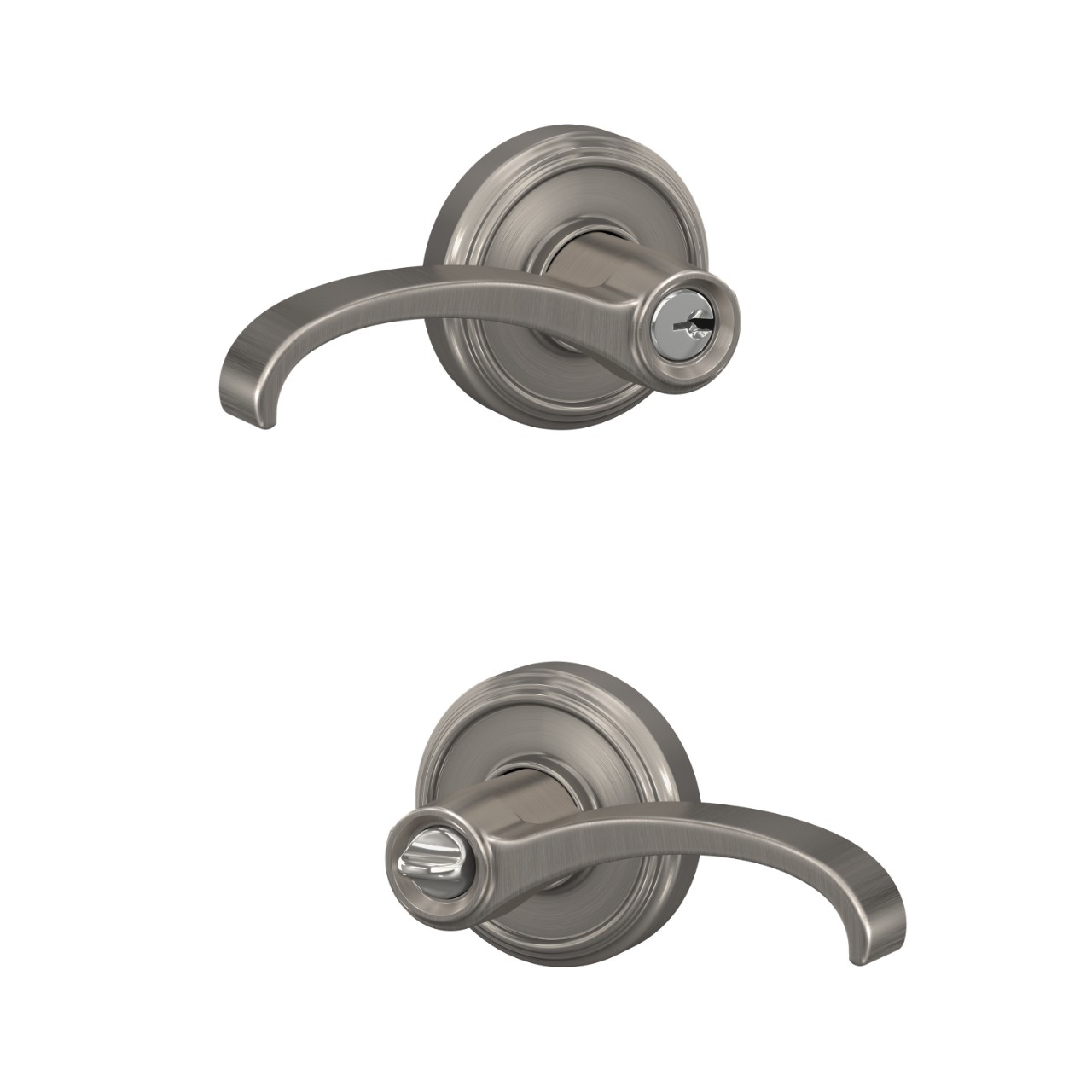 Whitney Lever Keyed Entry Lock with Indy Trim