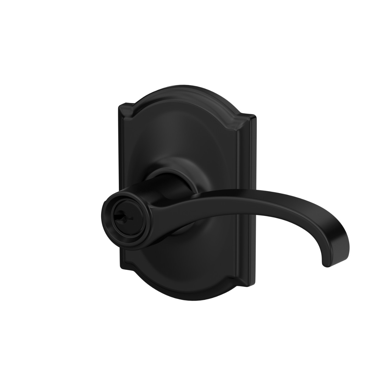 Whitney Lever Keyed Entry Lock with Camelot Trim