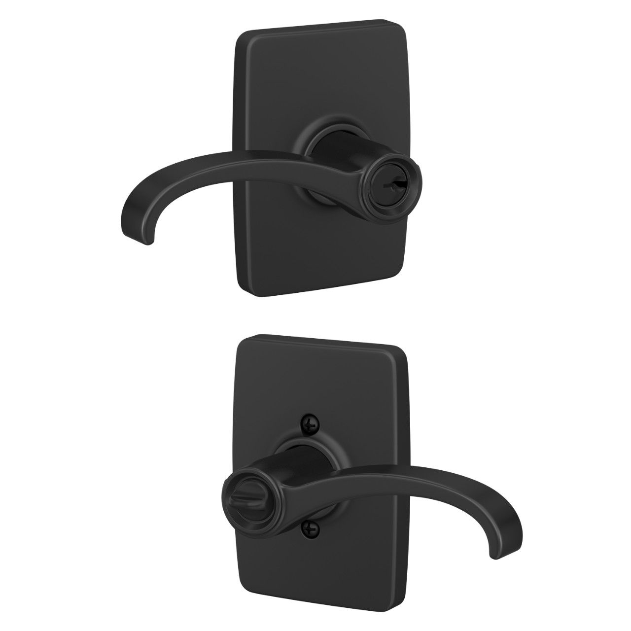 Whitney Lever Keyed Entry Lock with Greene Trim