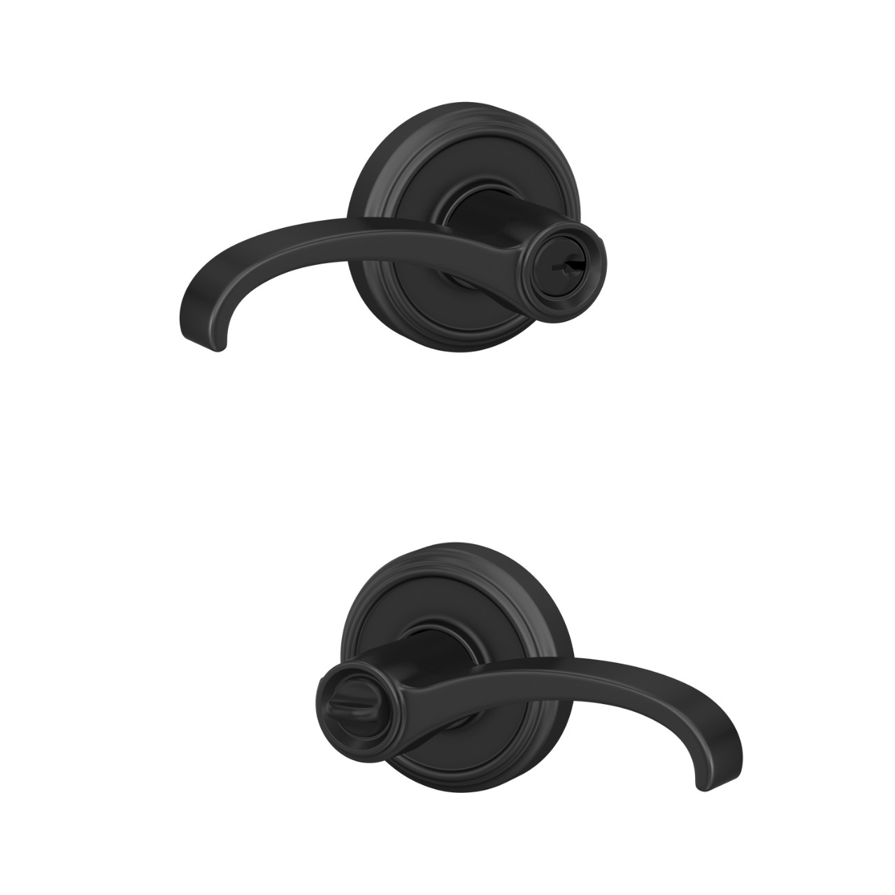 Whitney Lever Keyed Entry Lock with Indy Trim