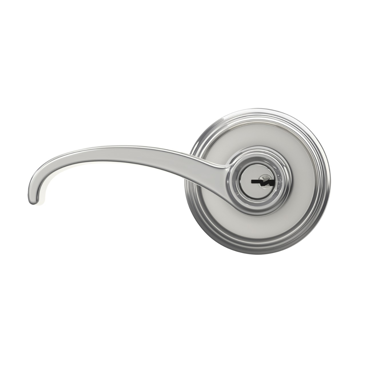 Whitney Lever Keyed Entry Lock with Indy Trim