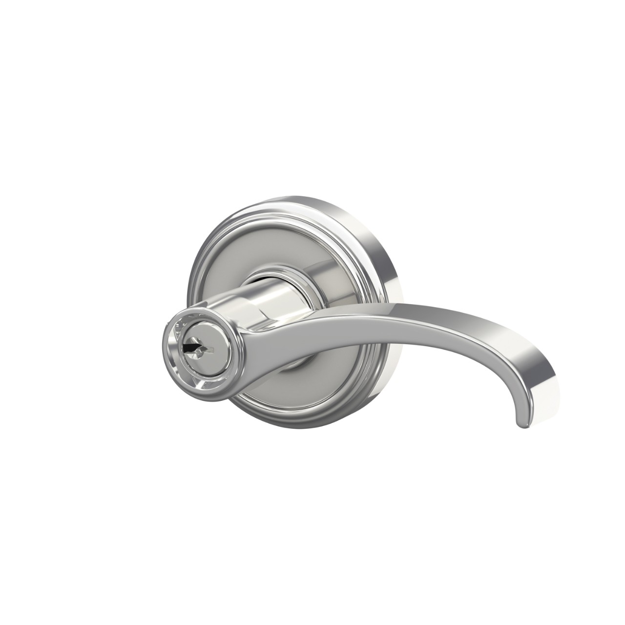 Whitney Lever Keyed Entry Lock with Indy Trim