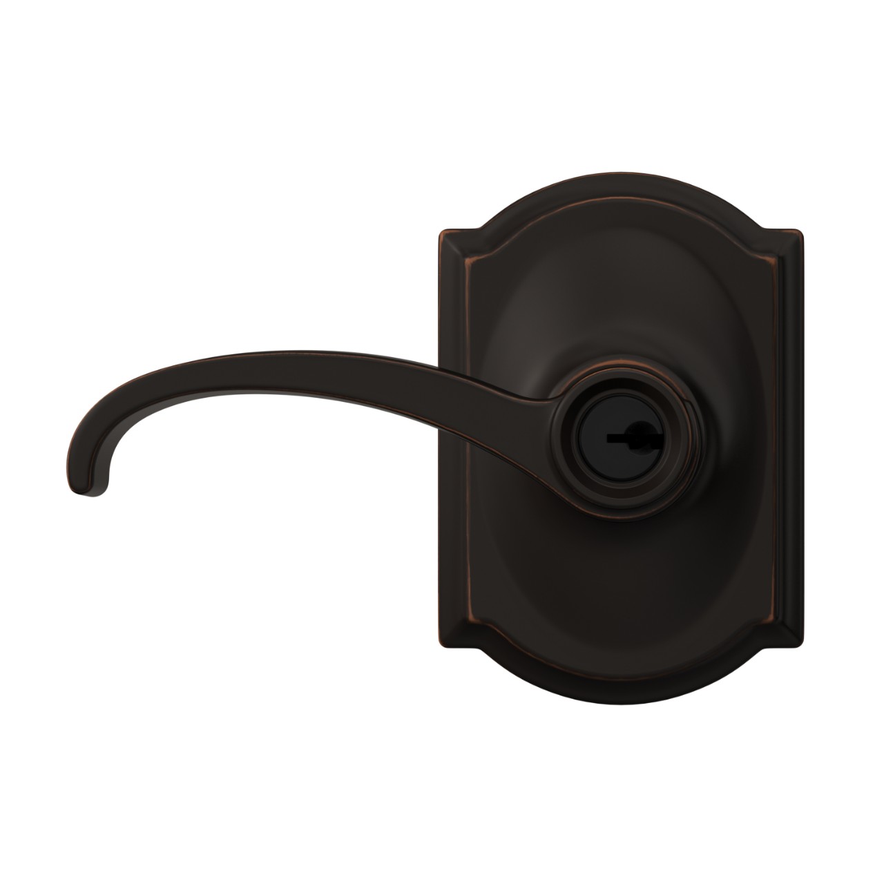 Whitney Lever Keyed Entry Lock with Camelot Trim