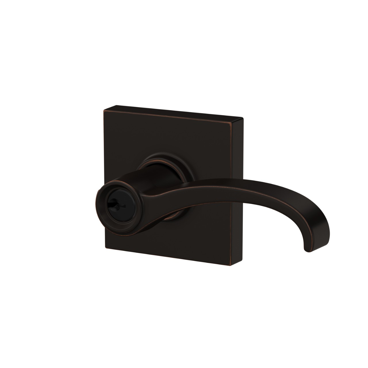 Whitney Lever Keyed Entry Lock with Collins Trim