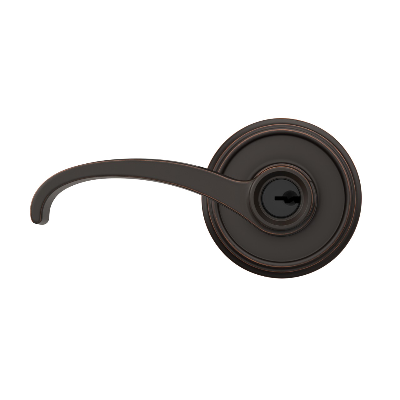 Whitney Lever Keyed Entry Lock with Indy Trim