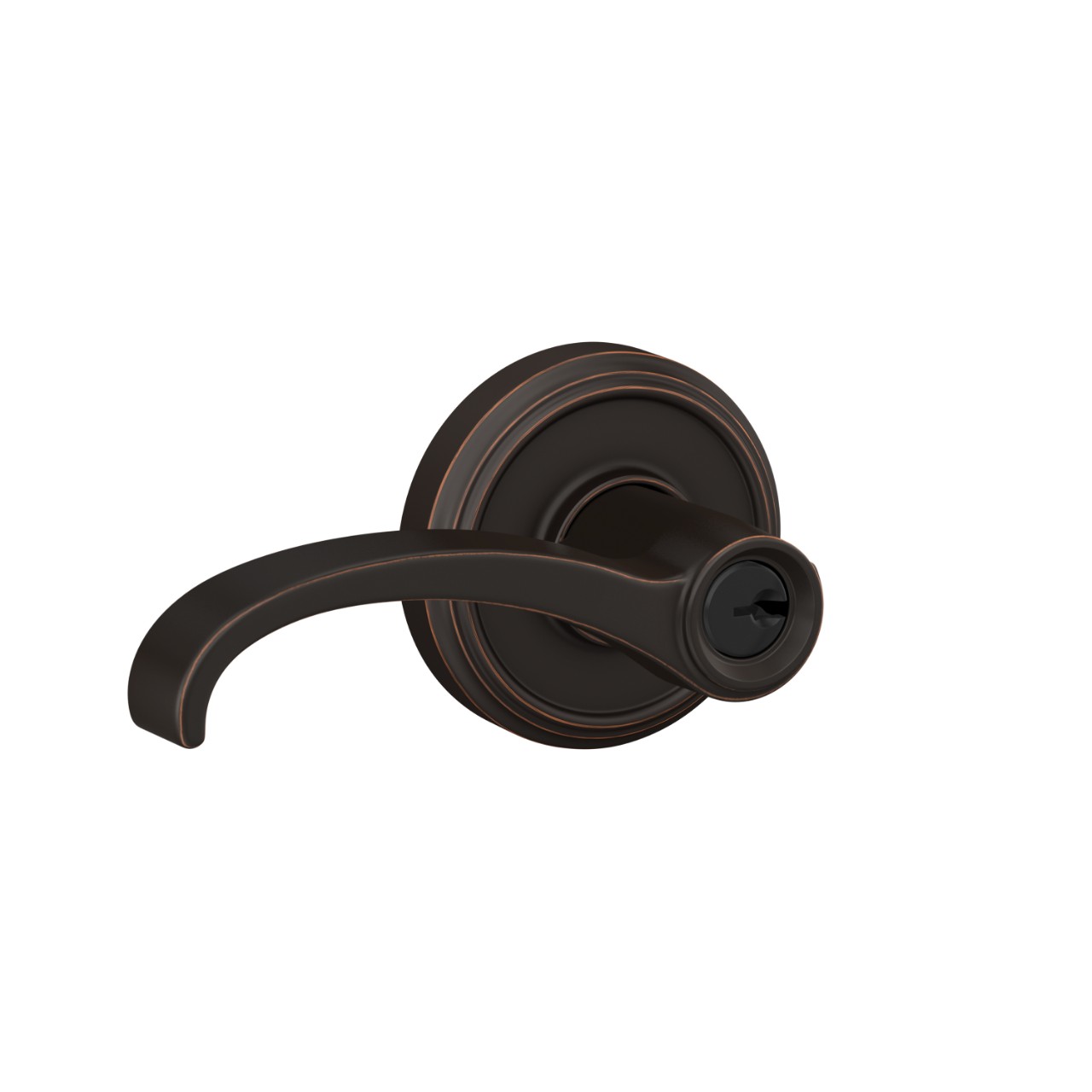 Whitney Lever Keyed Entry Lock with Indy Trim