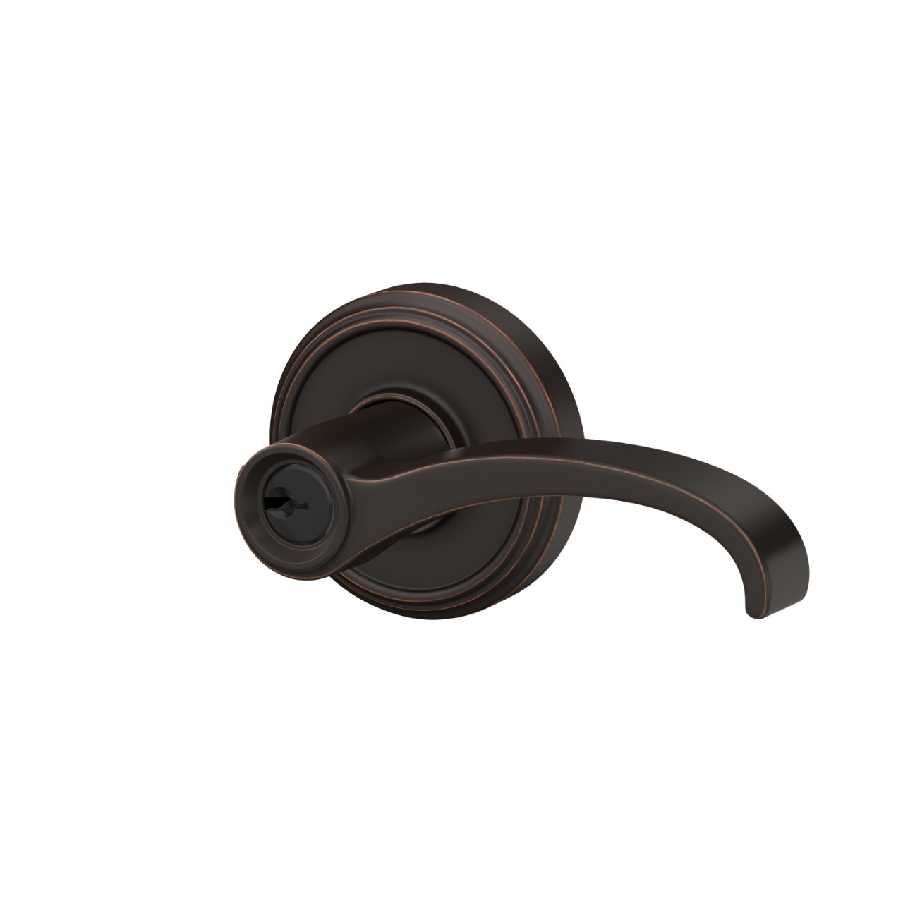 Whitney Lever Keyed Entry Lock with Indy Trim