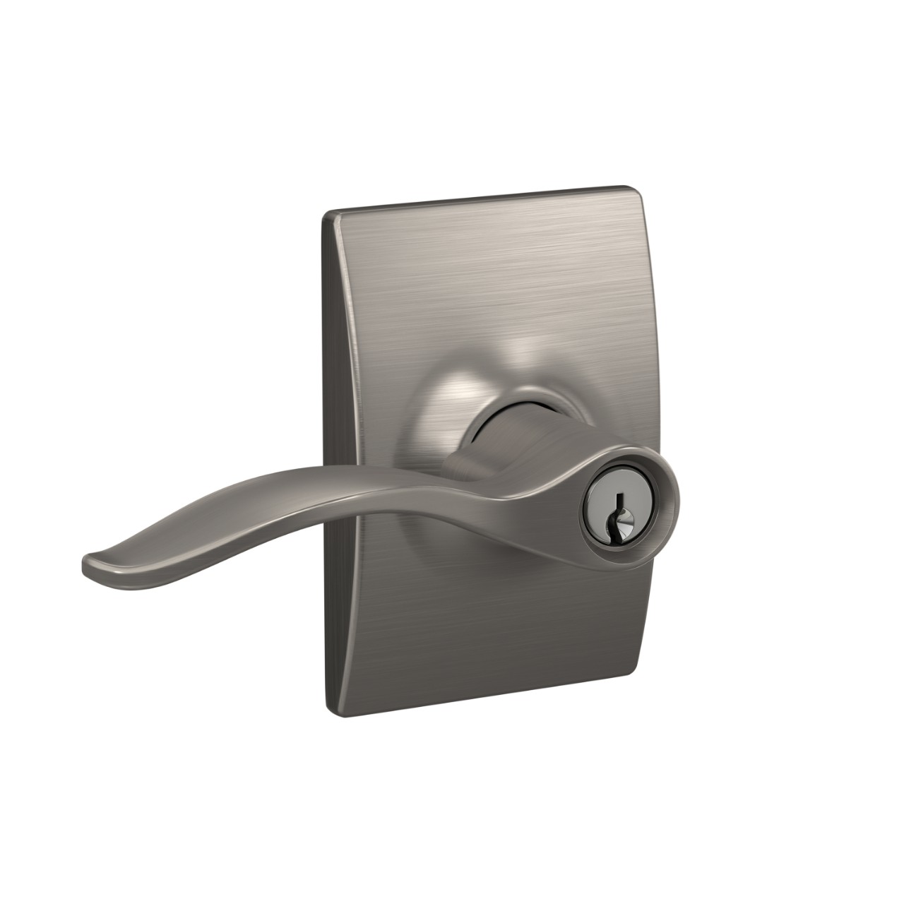 Pennant Lever Keyed Entry Lock with Century Trim