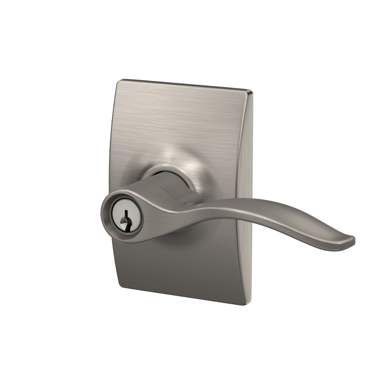 Pennant Lever Keyed Entry Lock with Century Trim