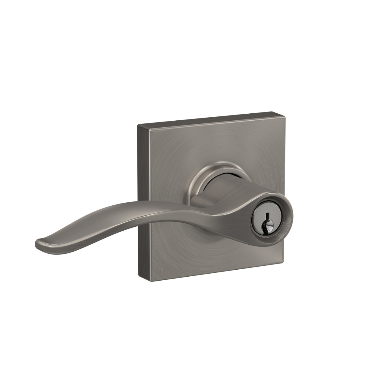 Pennant Lever Keyed Entry Lock with Collins Trim