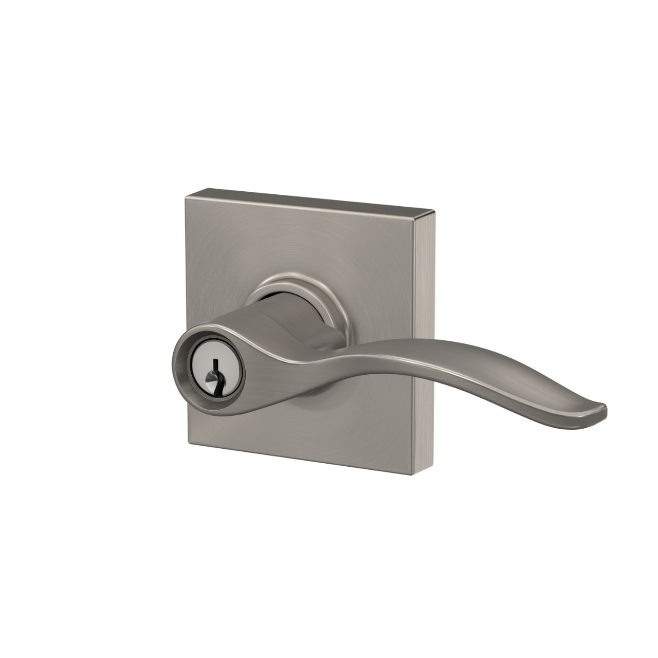 Pennant Lever Keyed Entry Lock with Collins Trim