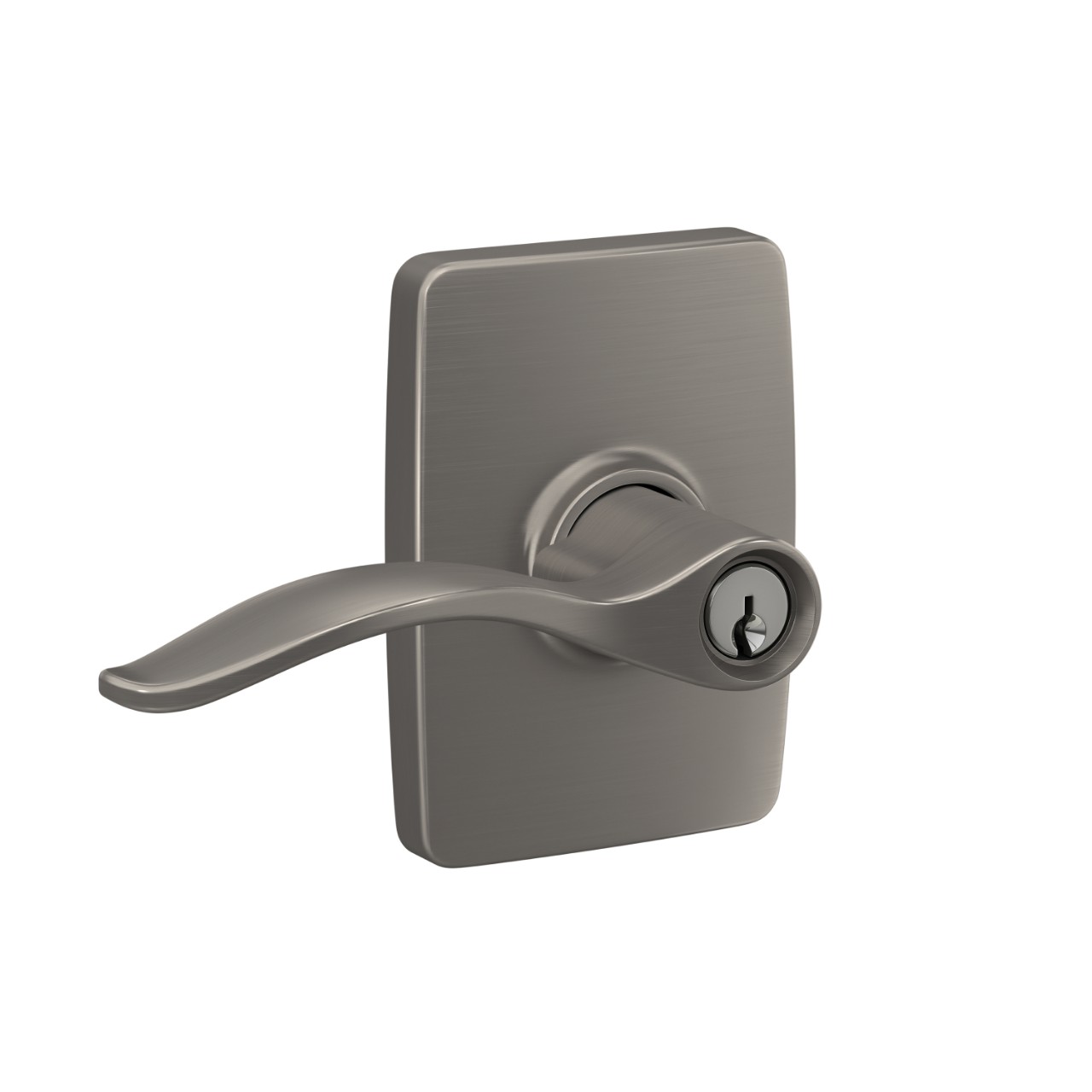 Pennant Lever Keyed Entry Lock with Greene Trim