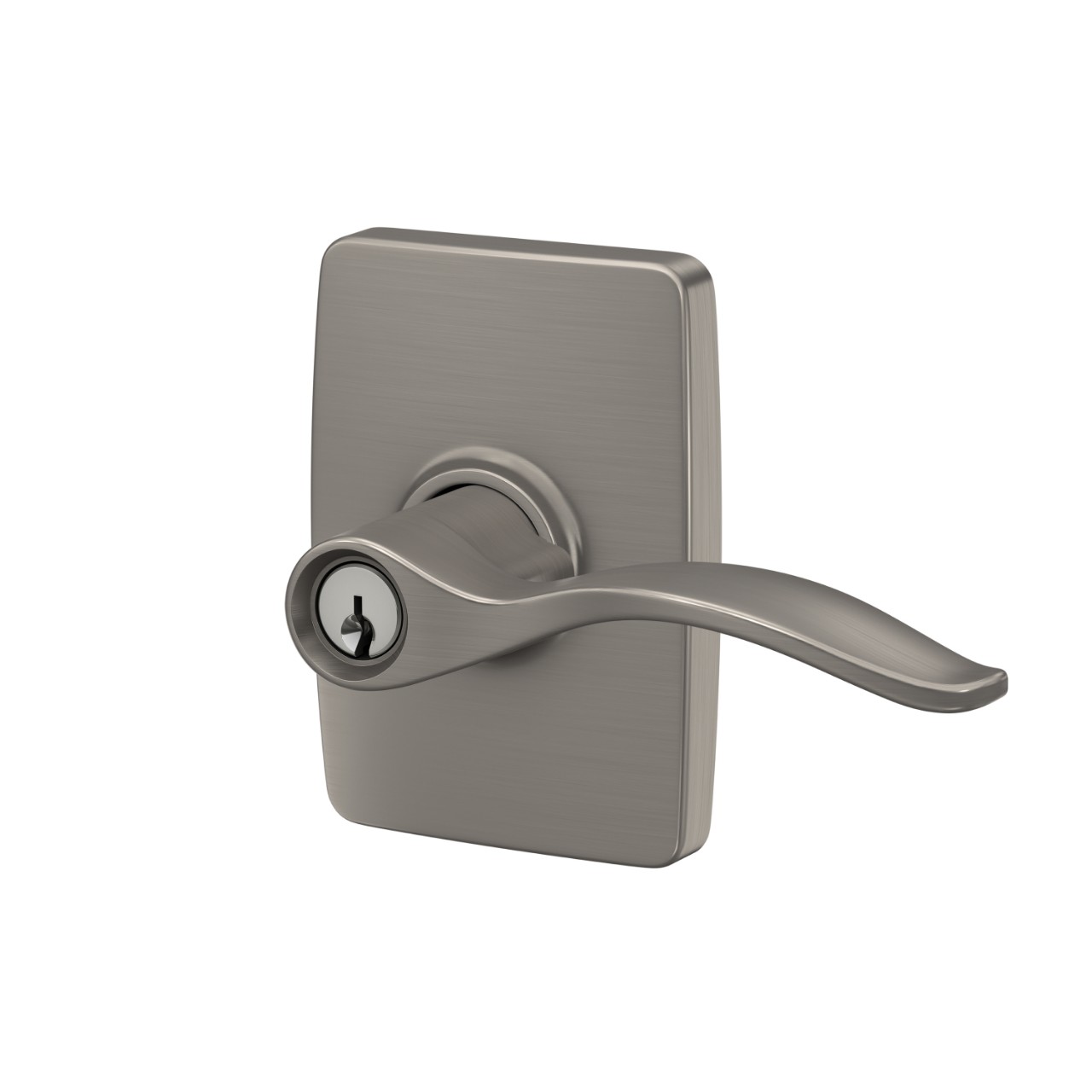 Pennant Lever Keyed Entry Lock with Greene Trim