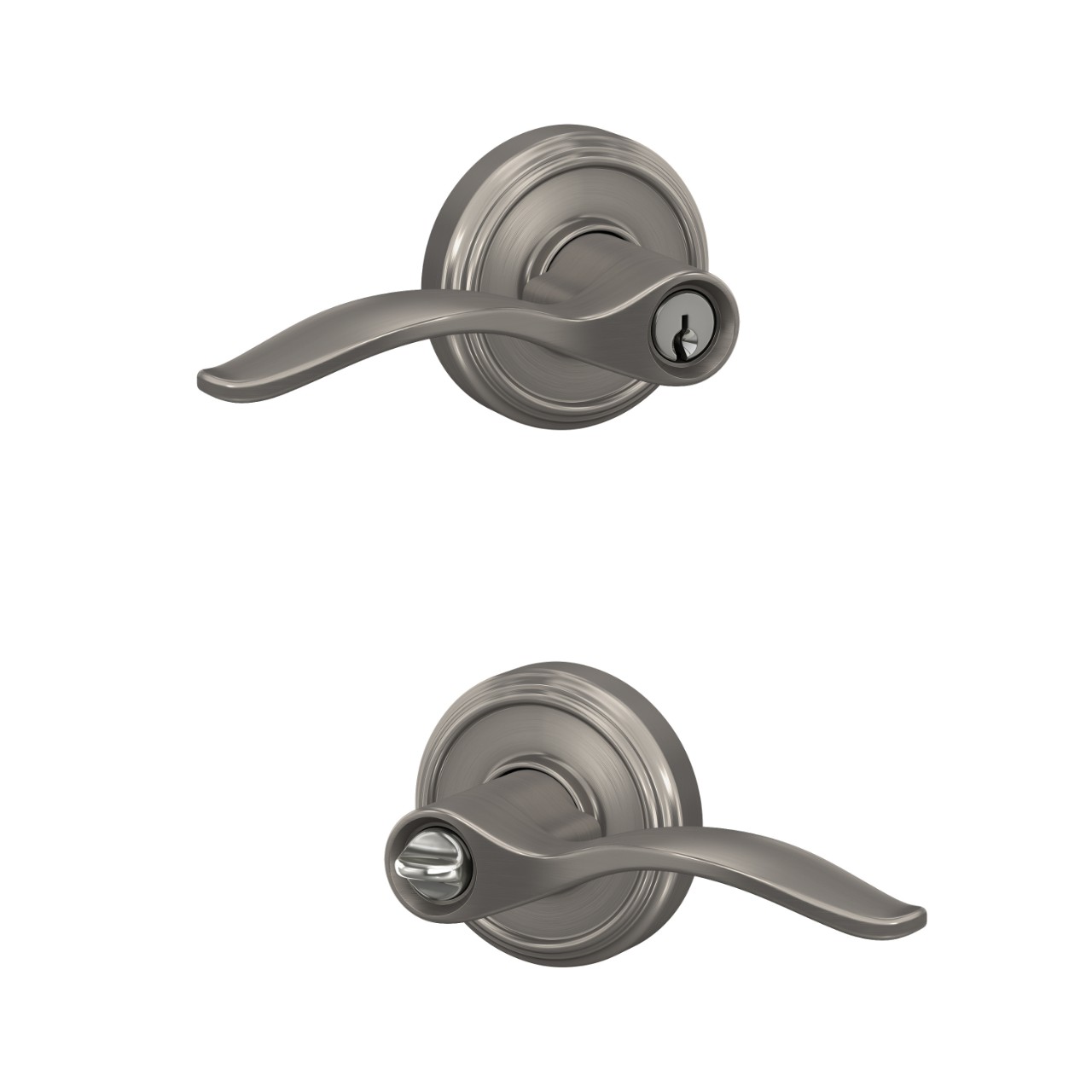 Pennant Lever Keyed Entry Lock with Indy Trim