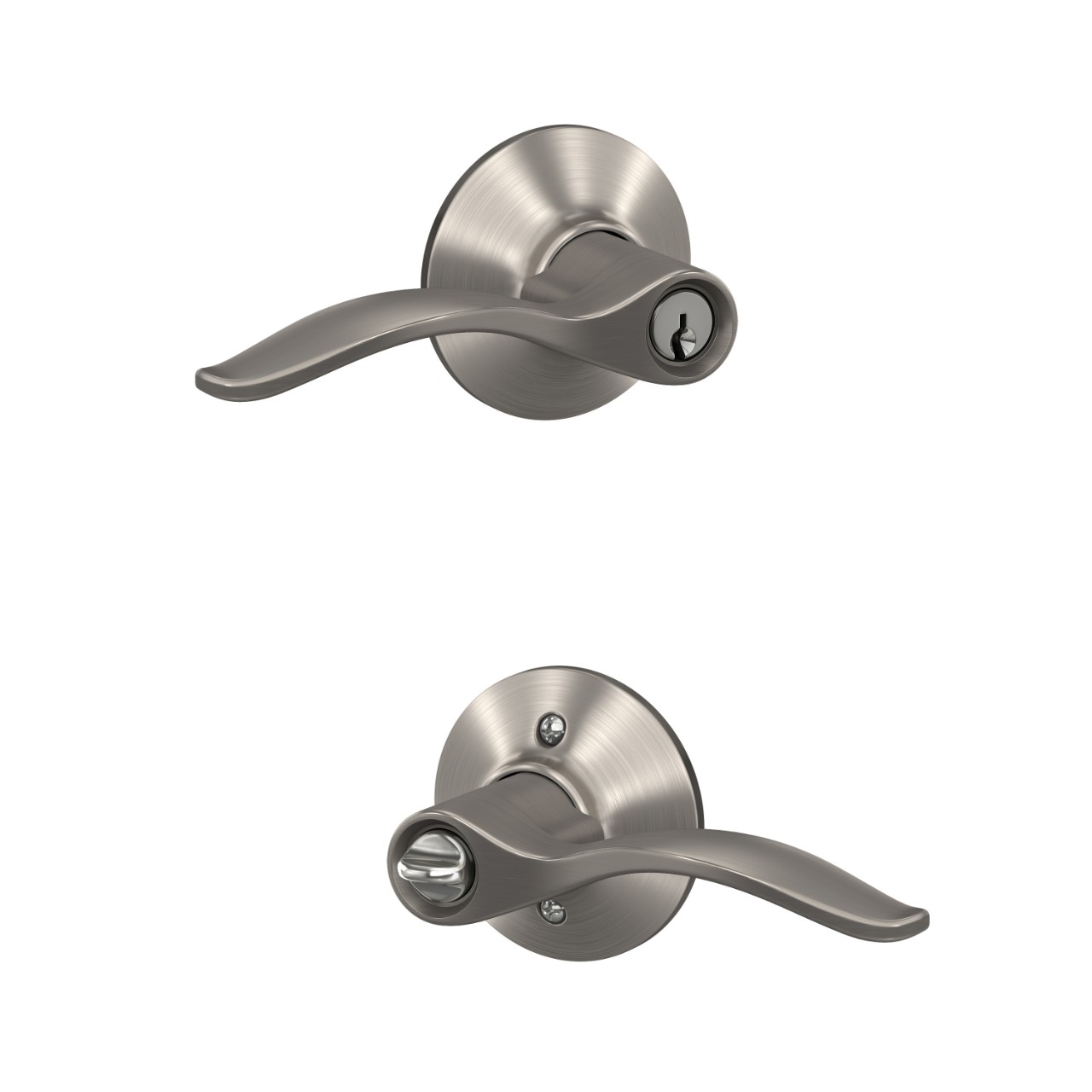 Pennant Lever Keyed Entry Lock with Plymouth Trim