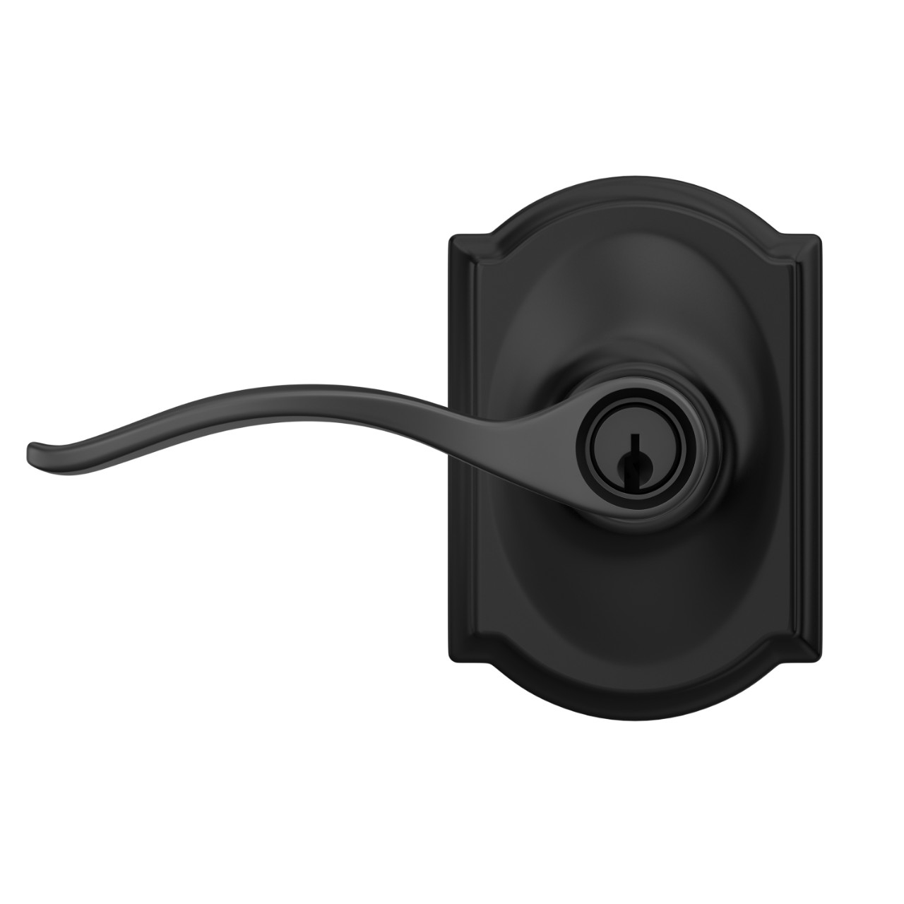 Pennant Lever Keyed Entry Lock with Camelot Trim