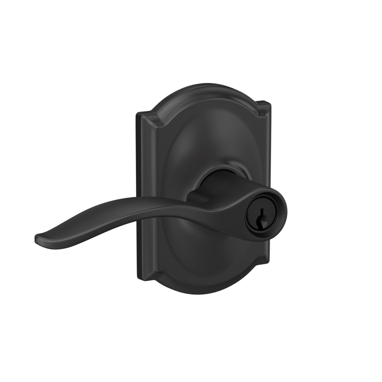 Pennant Lever Keyed Entry Lock with Camelot Trim