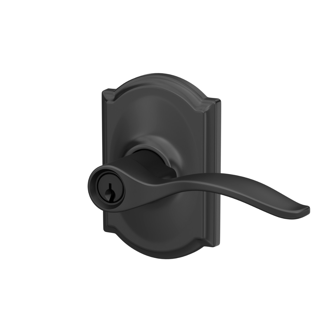 Pennant Lever Keyed Entry Lock with Camelot Trim