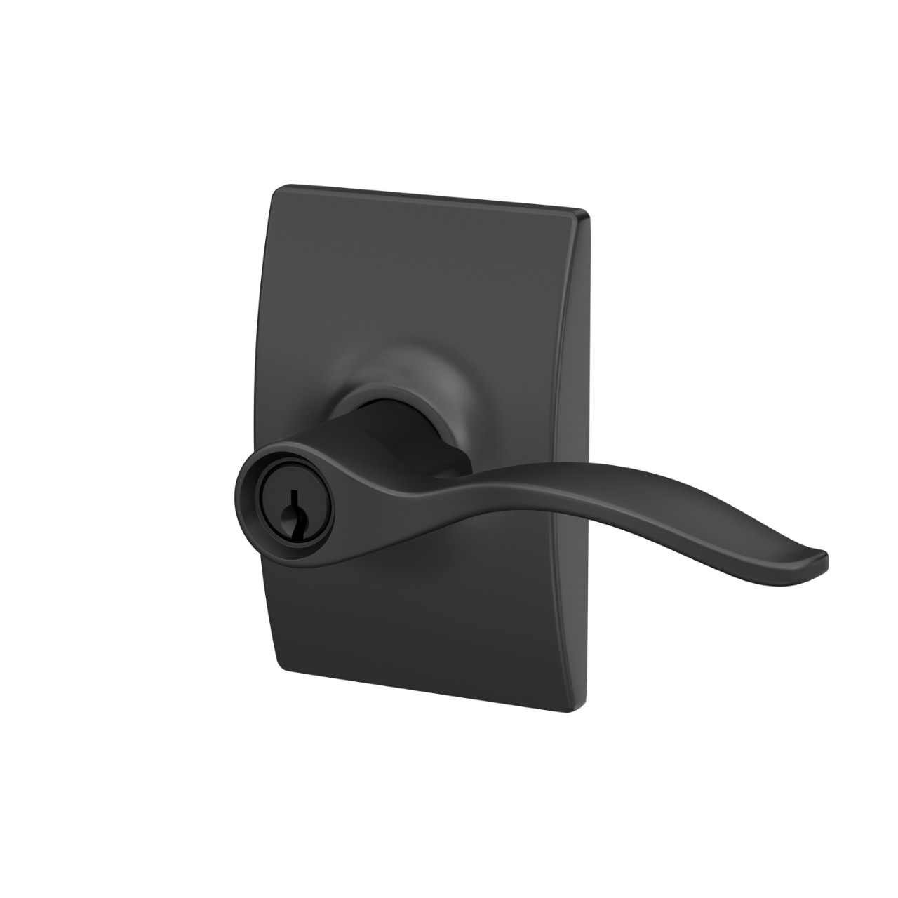 Pennant Lever Keyed Entry Lock with Century Trim