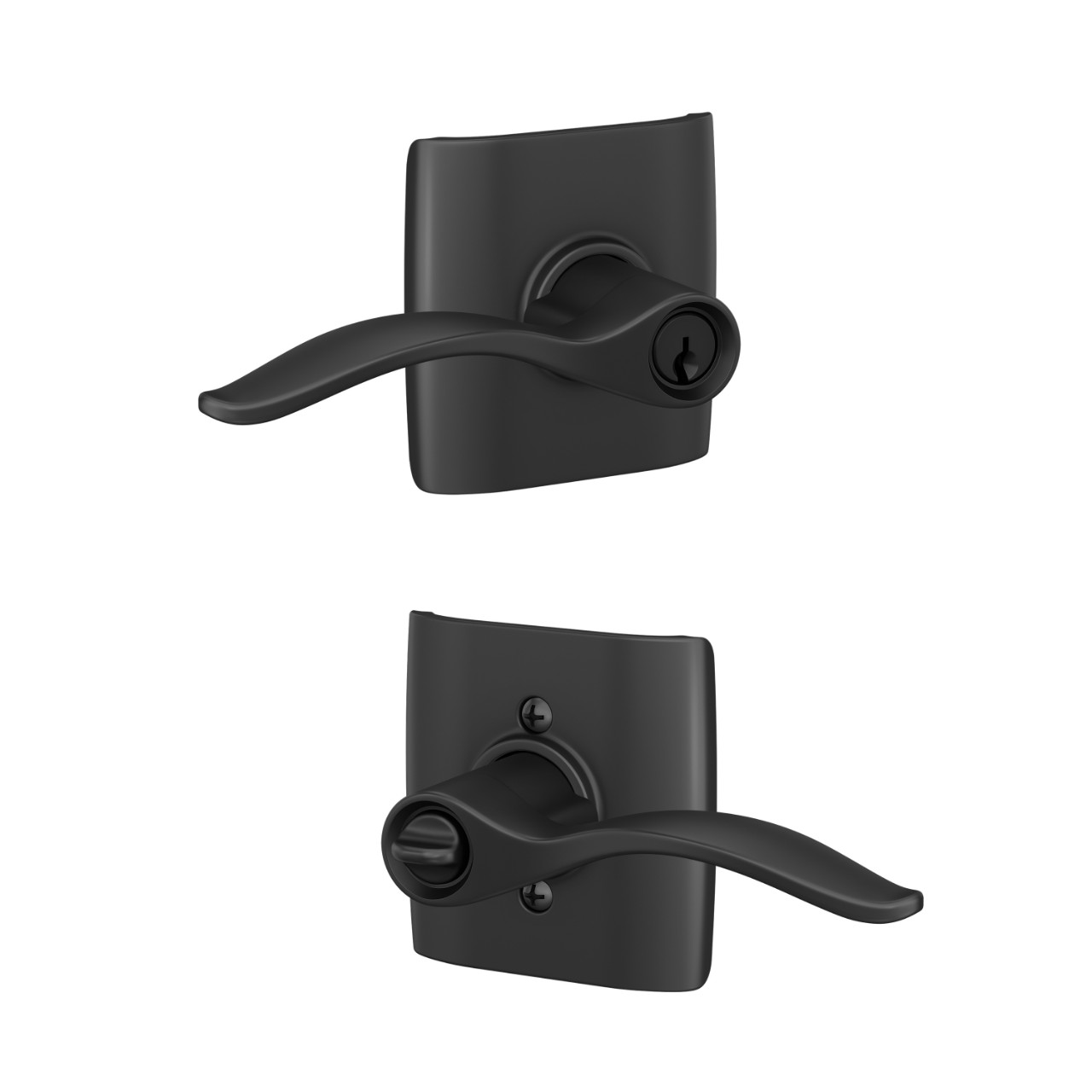 Pennant Lever Keyed Entry Lock with Dalton Trim