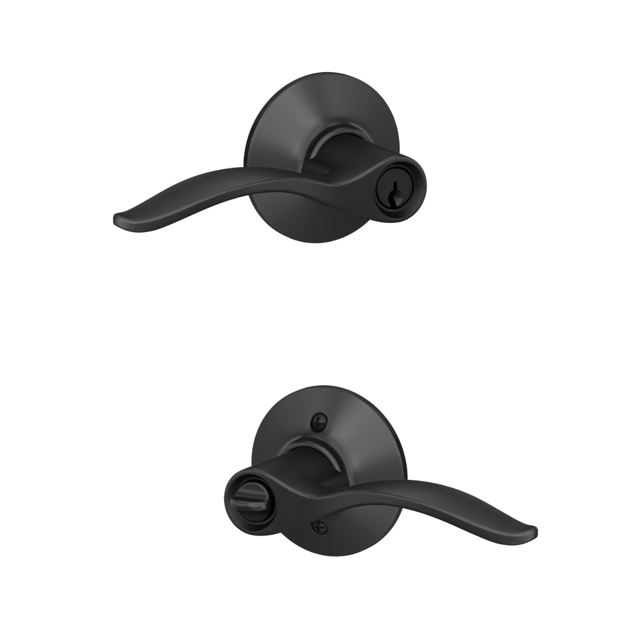 Pennant Lever Keyed Entry Lock with Plymouth Trim
