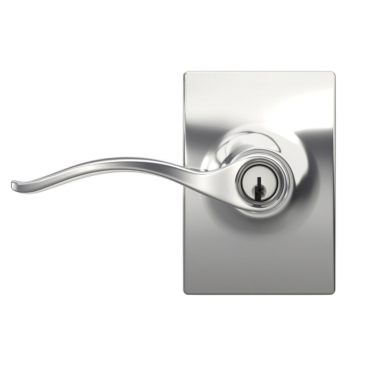 Pennant Lever Keyed Entry Lock with Century Trim
