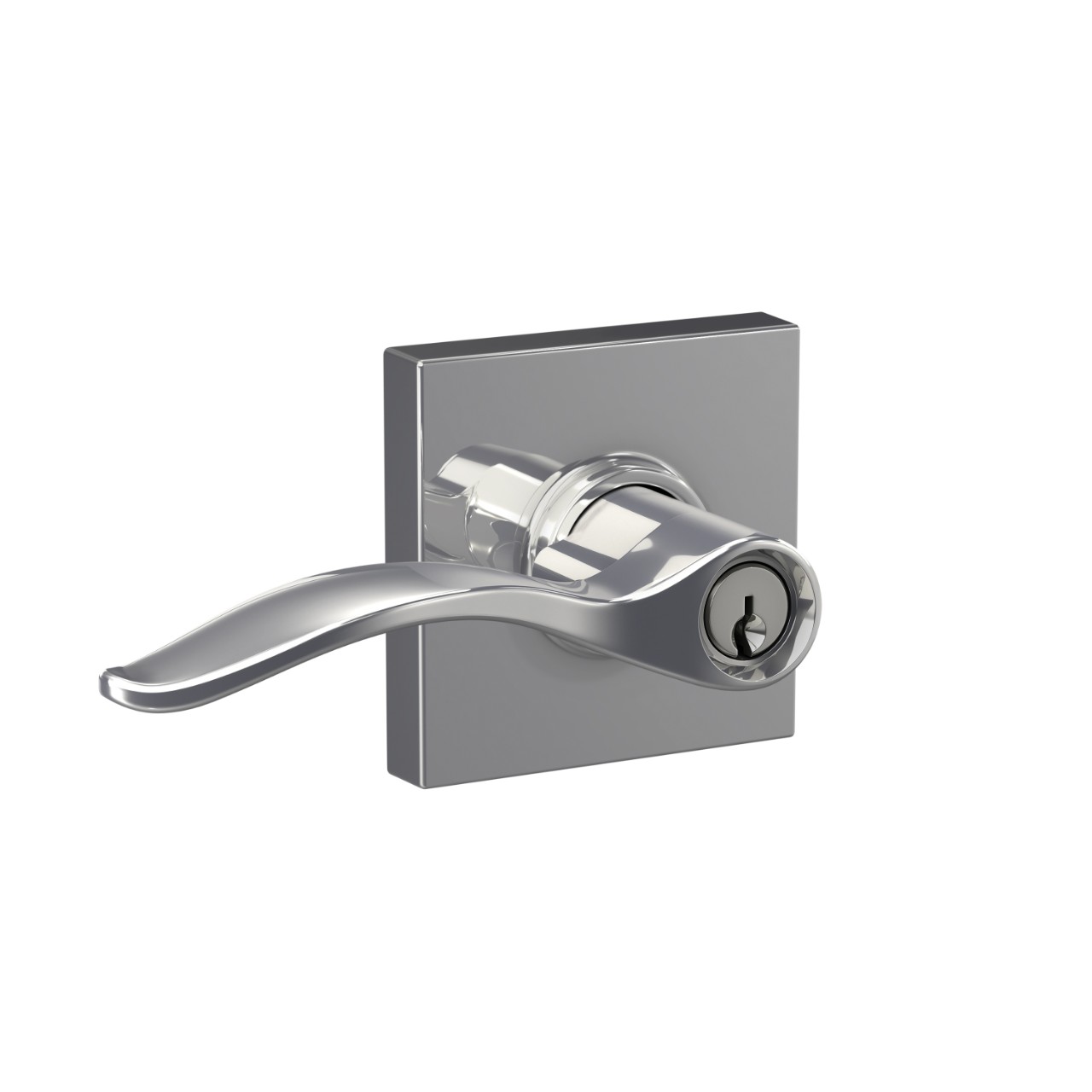 Pennant Lever Keyed Entry Lock with Collins Trim