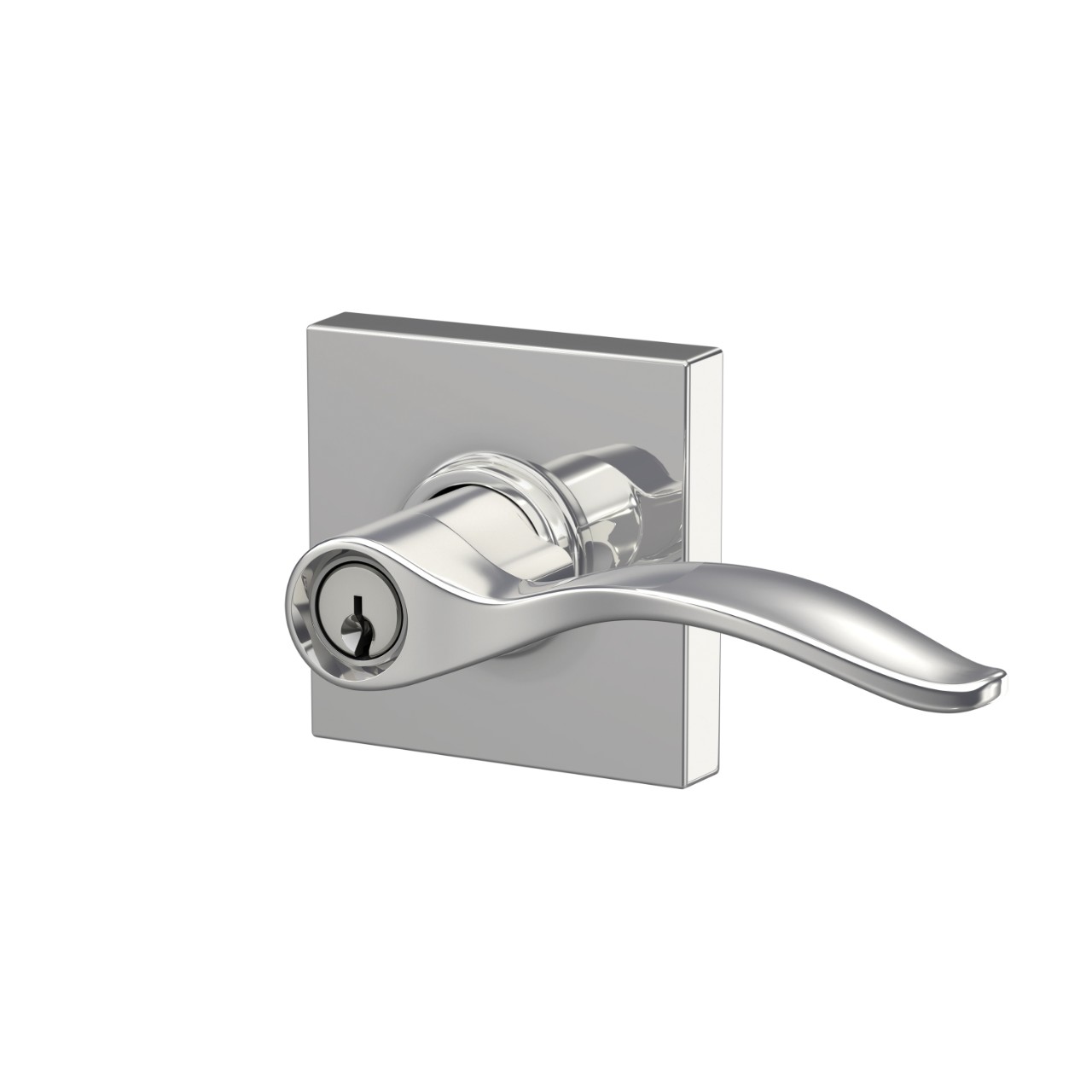Pennant Lever Keyed Entry Lock with Collins Trim