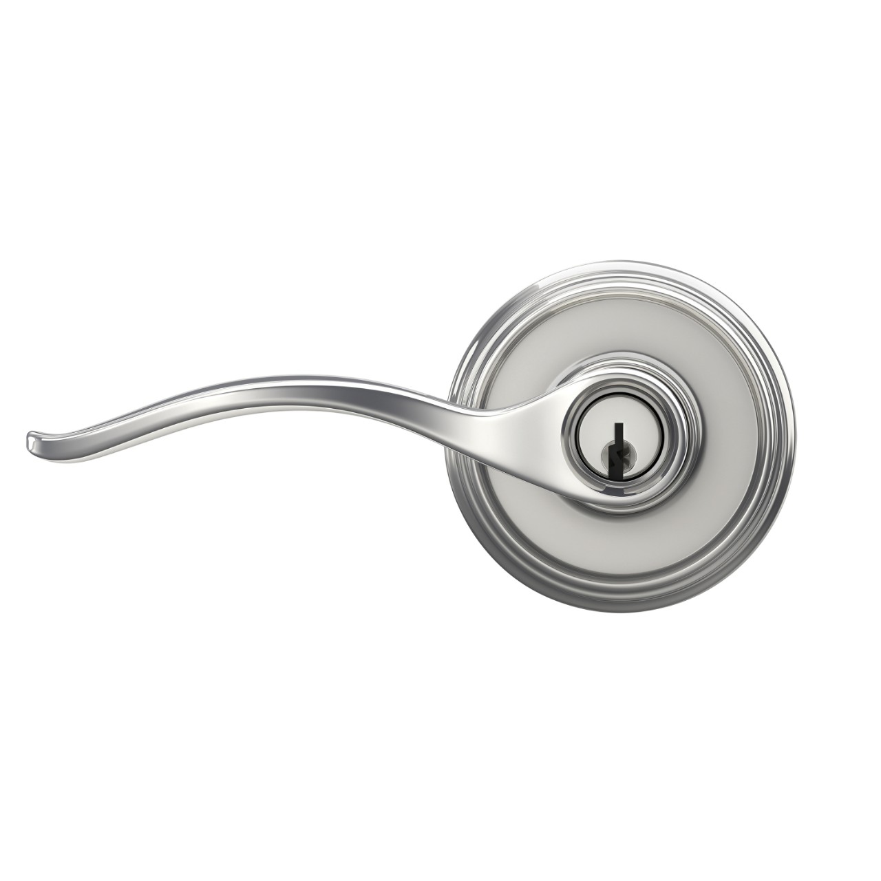 Pennant Lever Keyed Entry Lock with Indy Trim